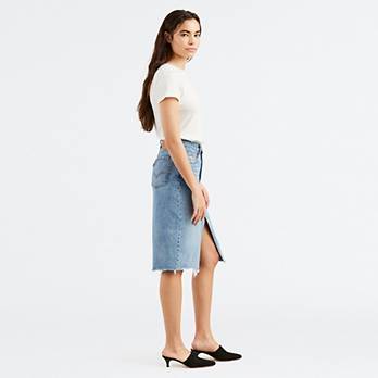Deconstructed Long Skirt - Medium Wash | Levi's® US