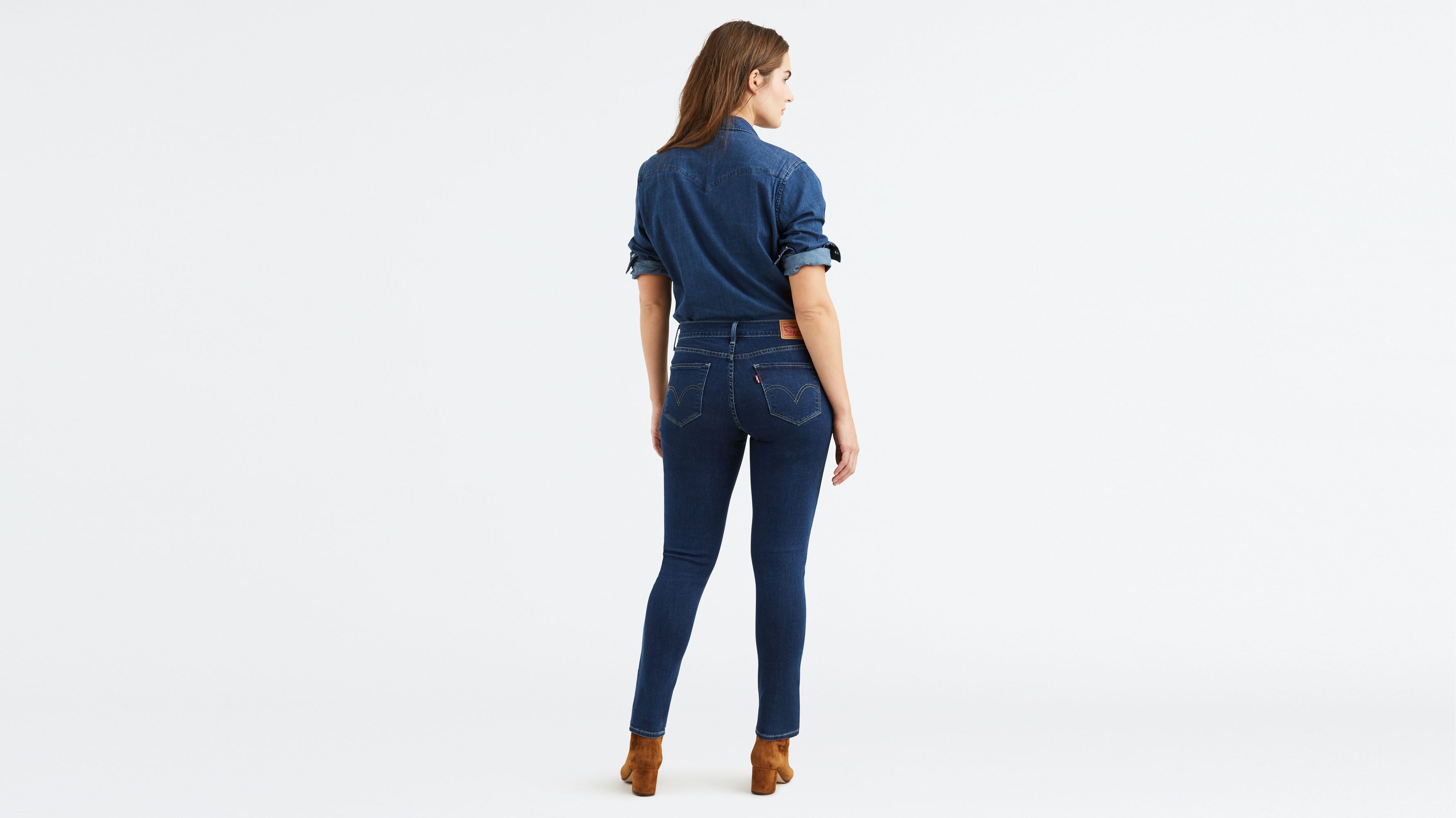denizen women's curvy skinny jeans