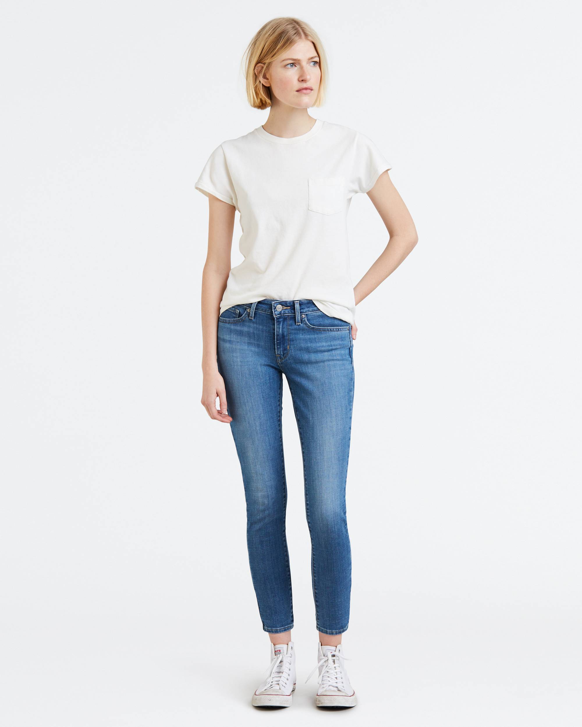 711 Skinny Women's Jeans With Back Zip 1