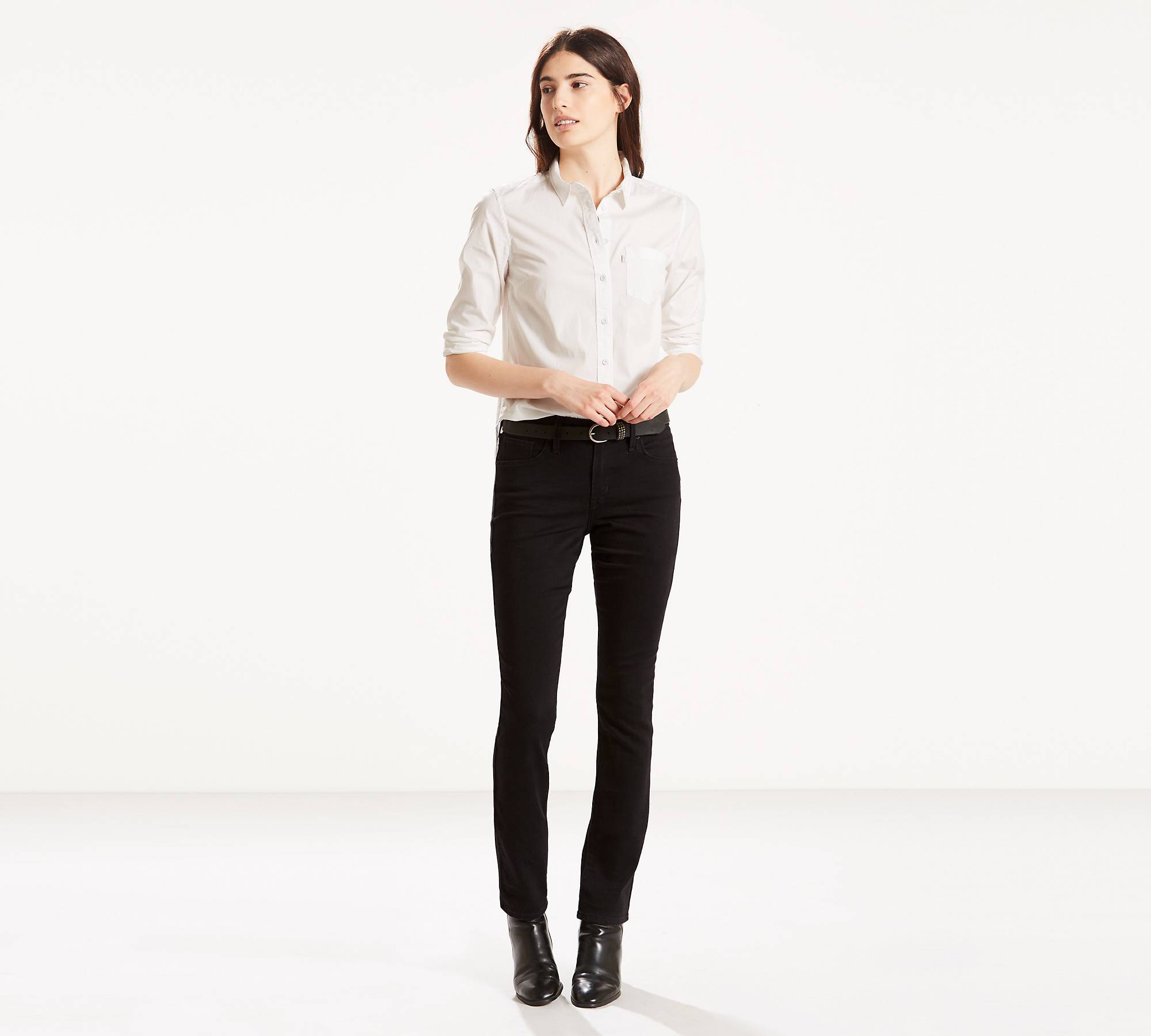 Mid Rise Skinny Women's Jeans - Black | Levi's® US