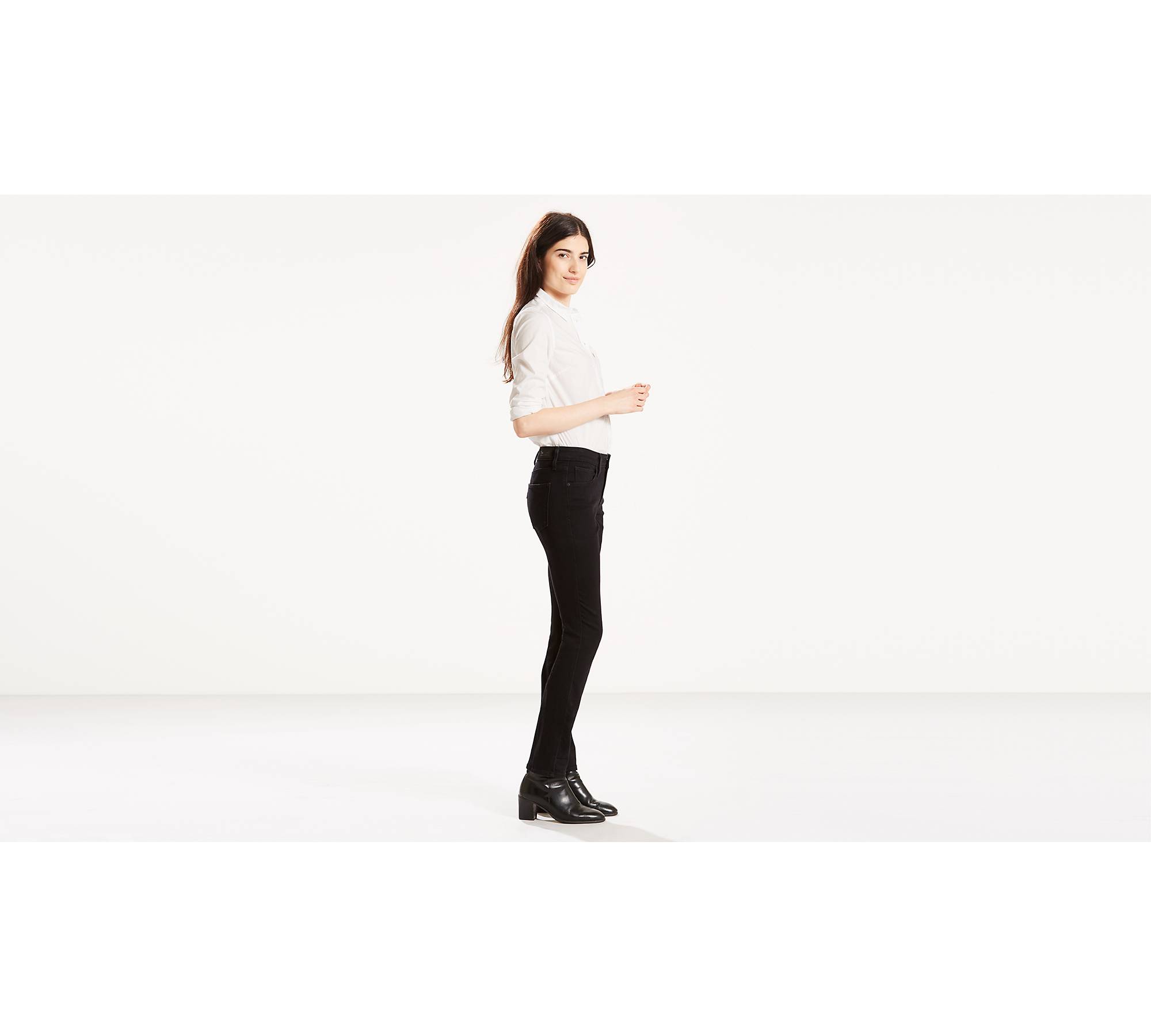 Mid Rise Skinny Women's Jeans - Black | Levi's® US