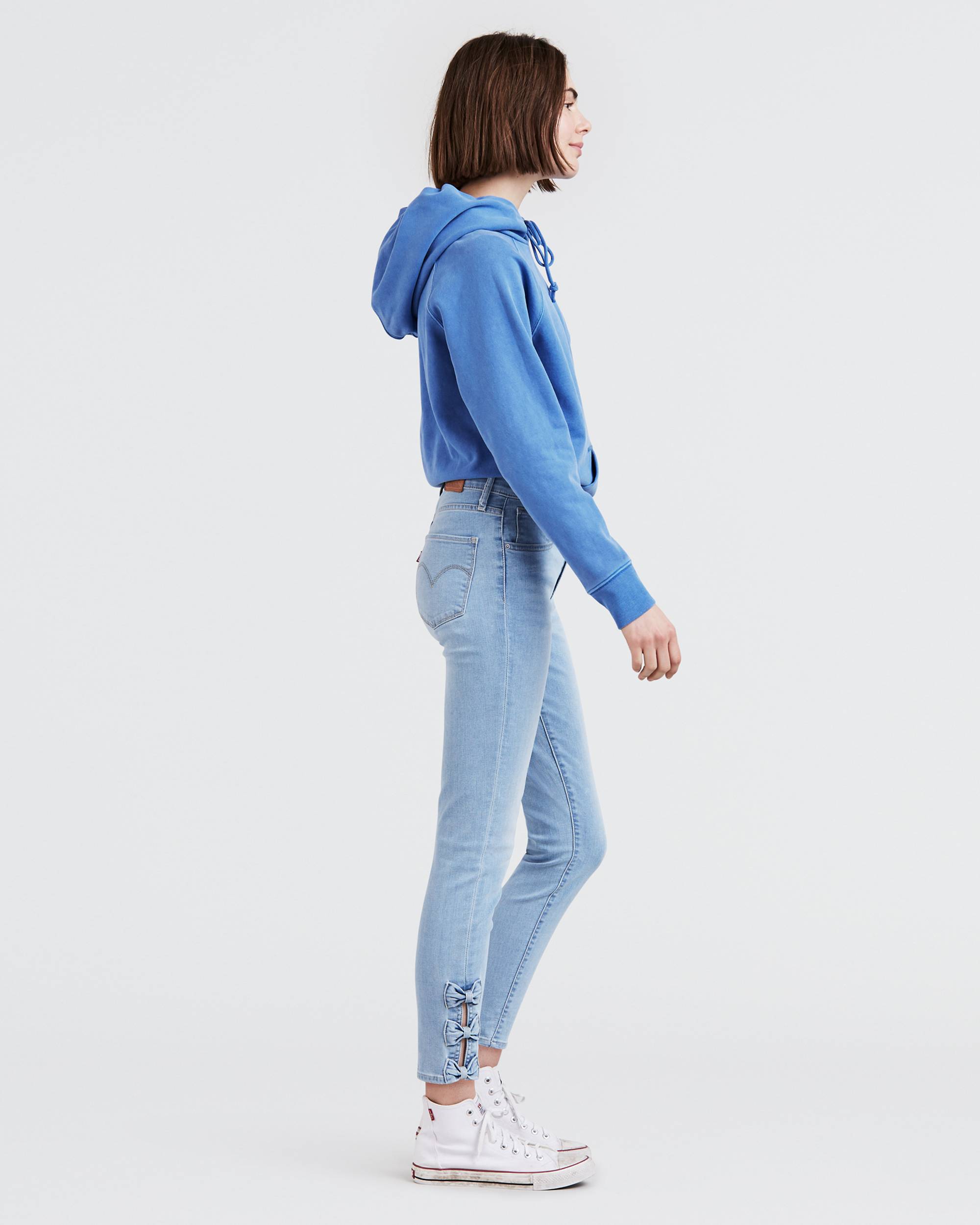 721 High Rise Skinny Women's Jeans with Ankle Bows 1