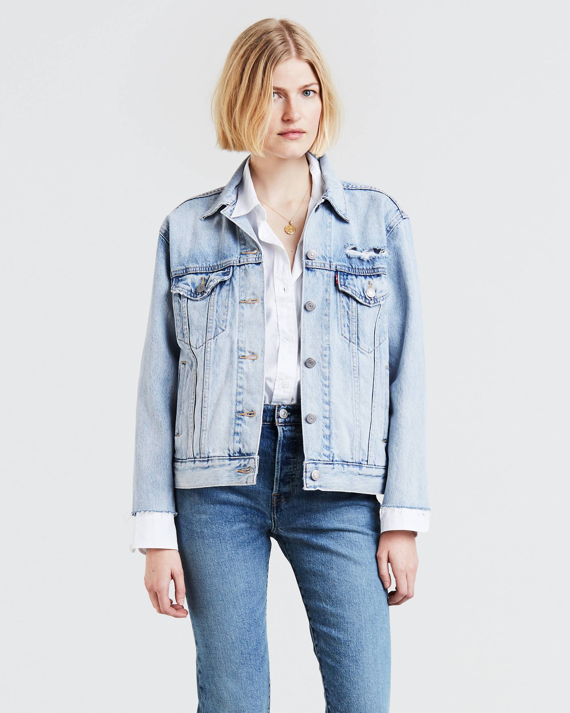 Ex-Boyfriend Zip Sleeve Trucker Jacket 1