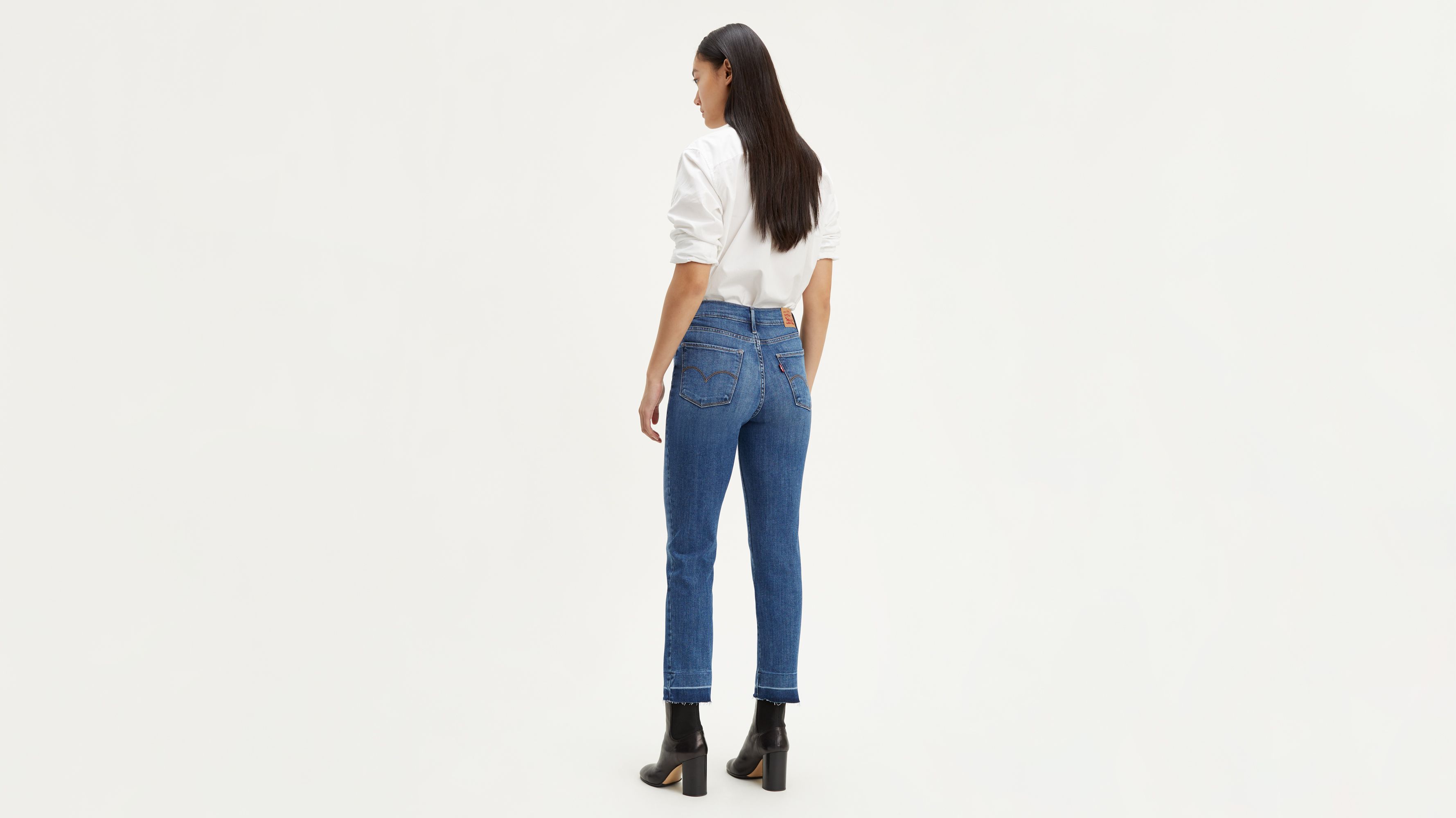 724 high rise straight levis