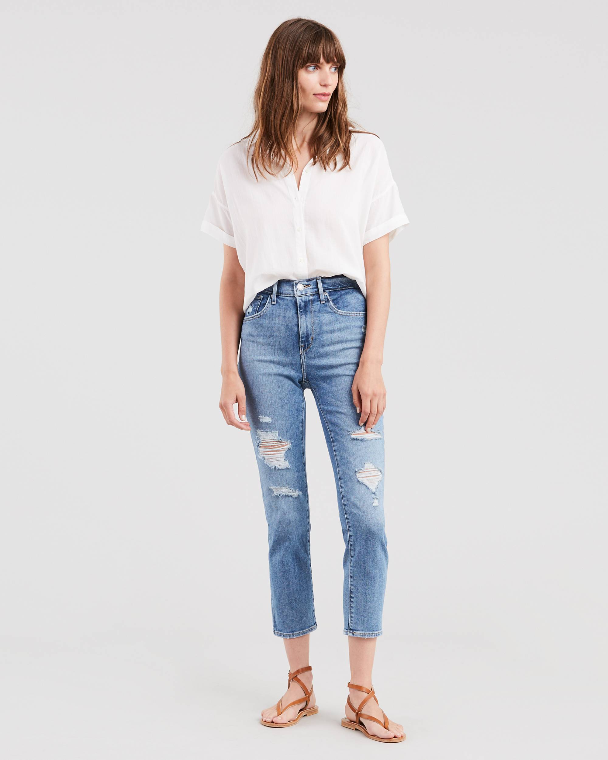 724 High Rise Slim Straight Crop Women's Jeans 1