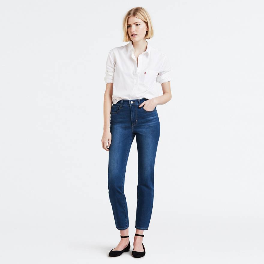 724 High Rise Slim Straight Crop Women's Jeans 1