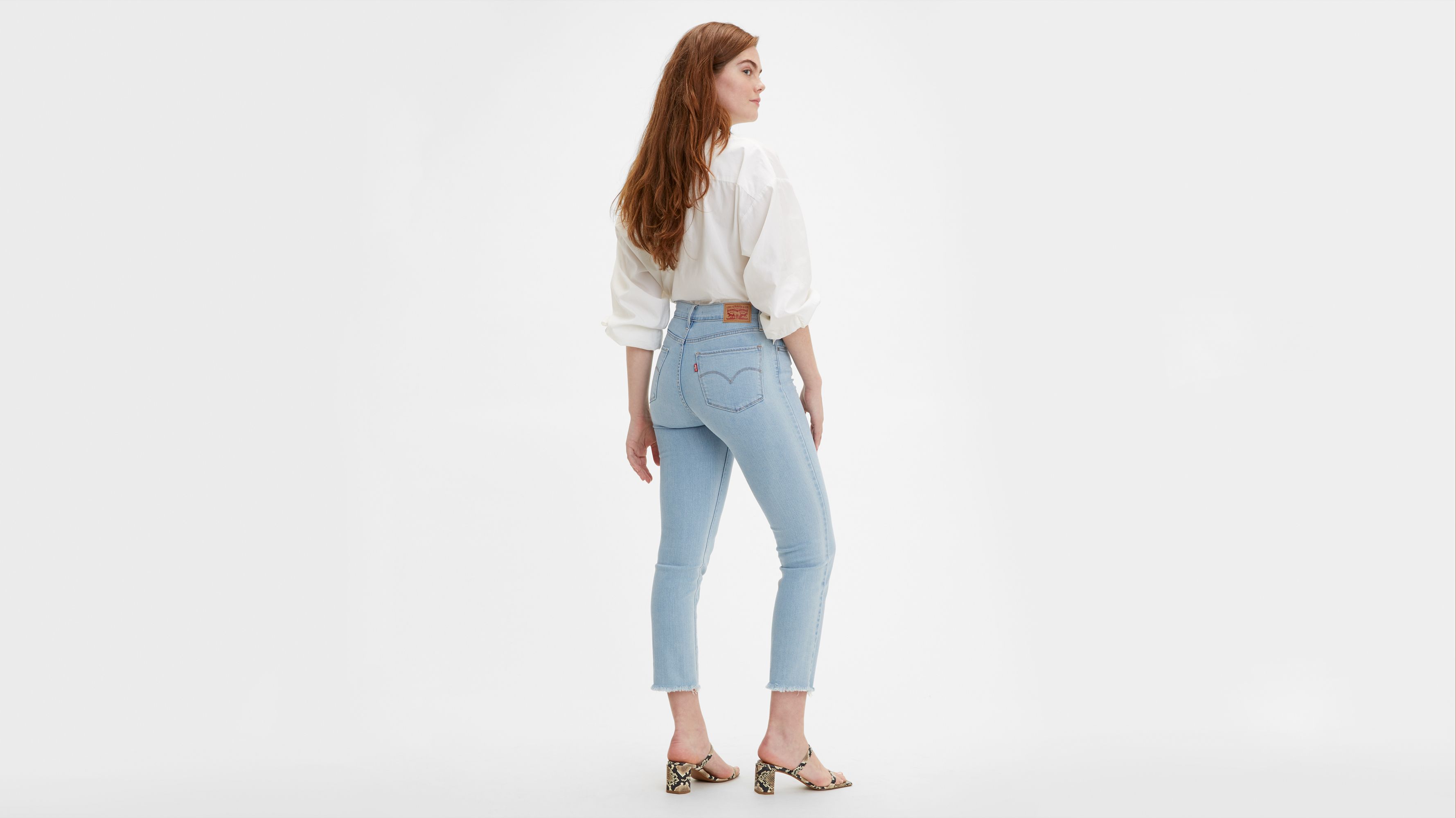 levi's 724 high rise straight crop