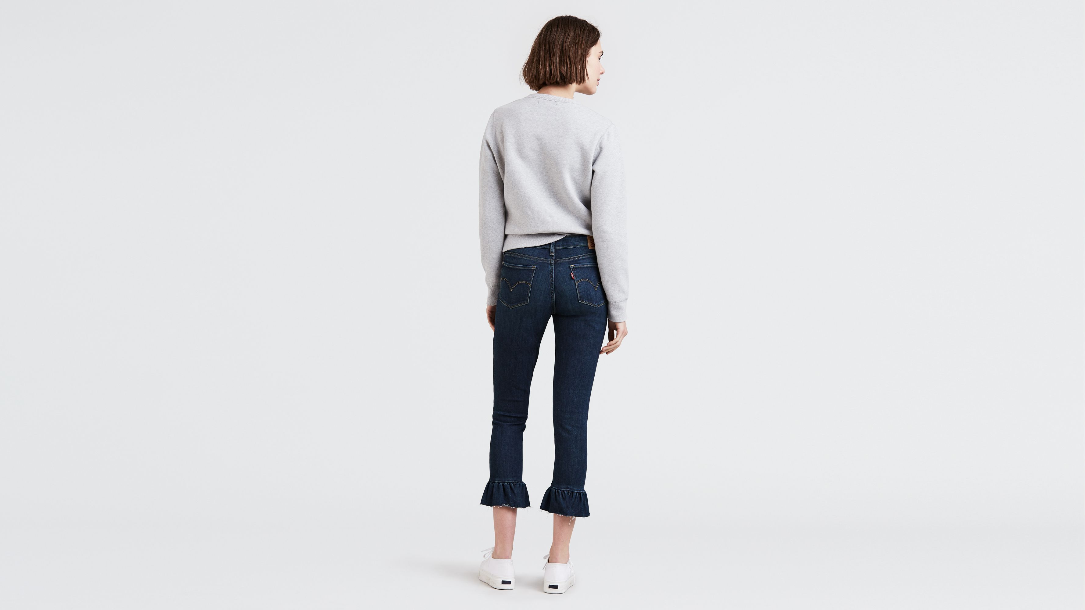 levi's ruffle jeans