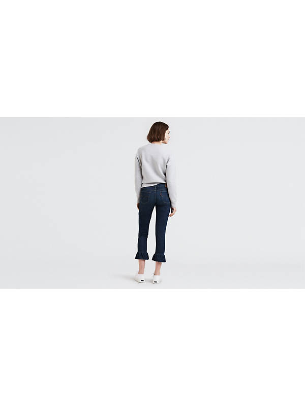 711 Skinny Ruffle Women's Jeans - Dark Wash | Levi's® US