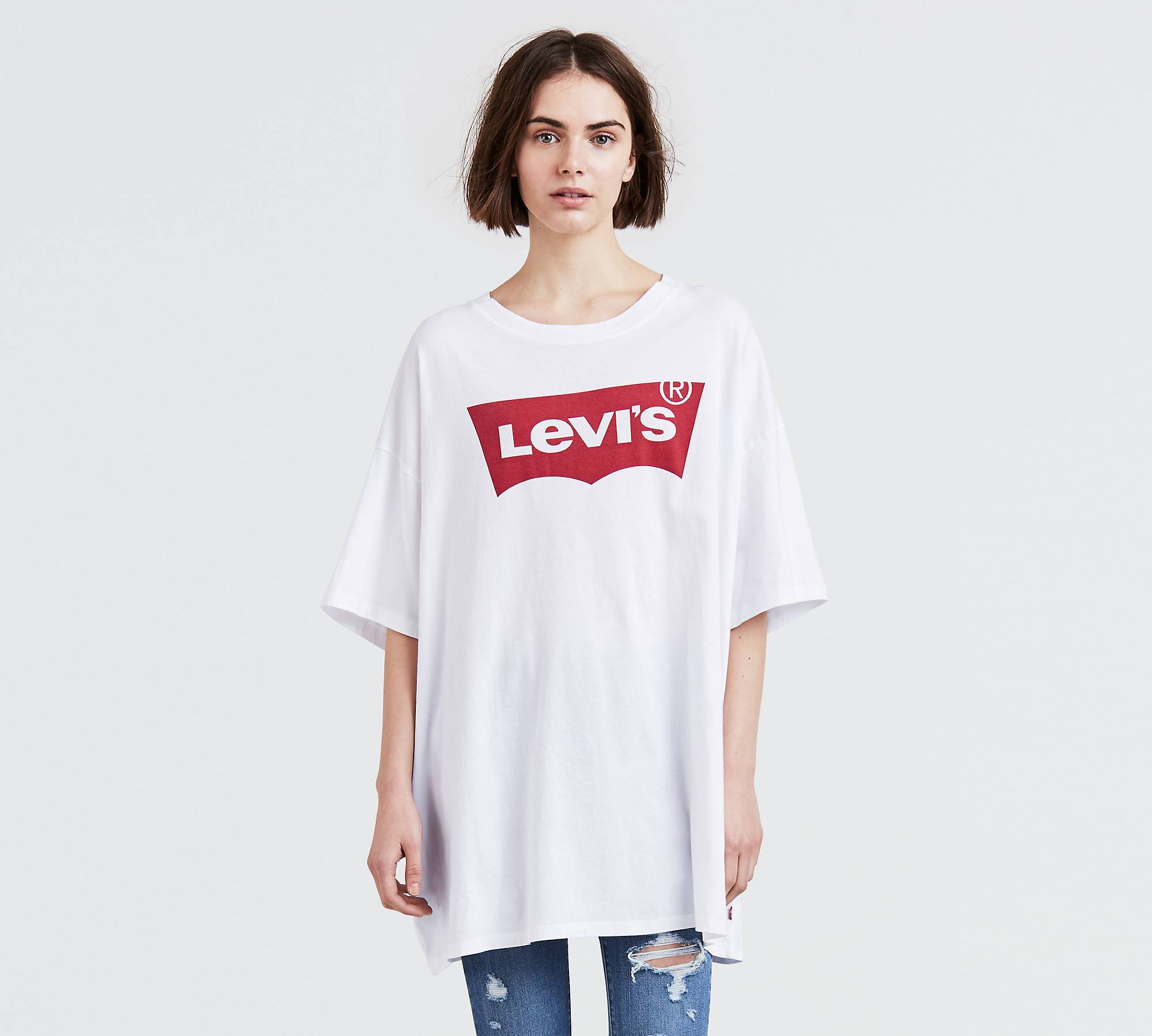Super Oversized Levi's® Logo Tee Shirt - White