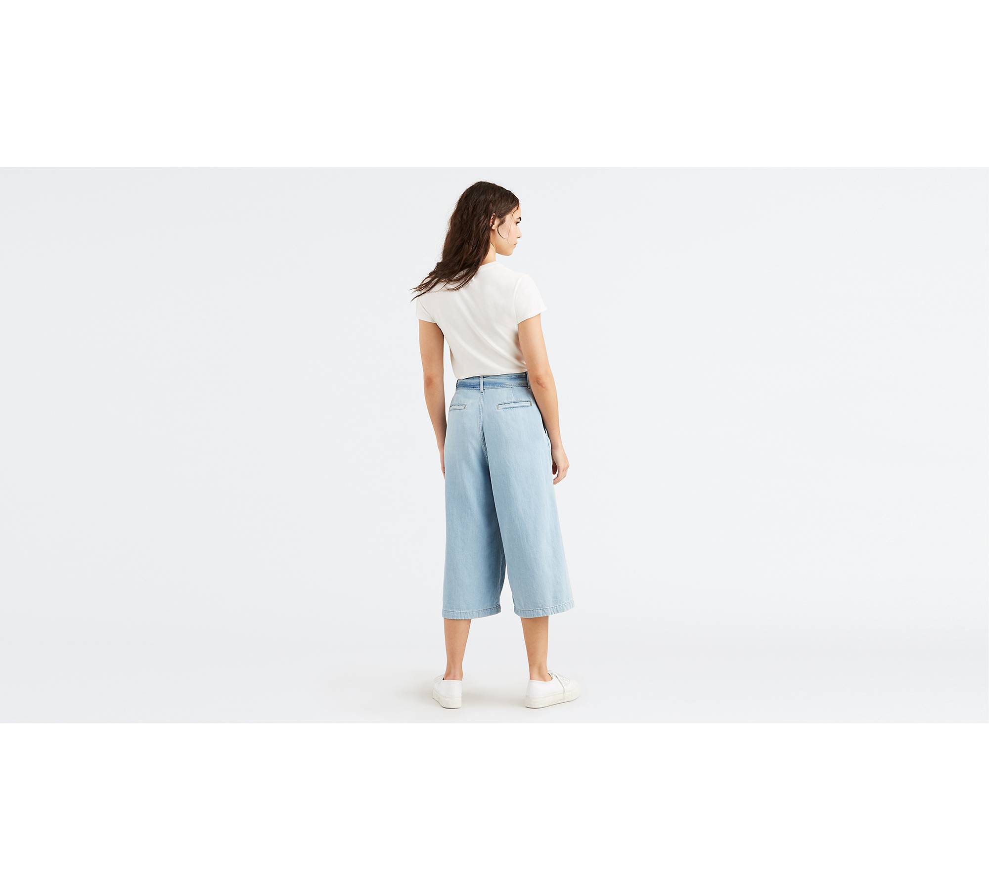 Pleated Belted Crop Women's Jeans - Medium Wash | Levi's® US