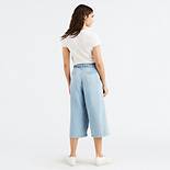 Pleated Belted Crop Women's Jeans 3