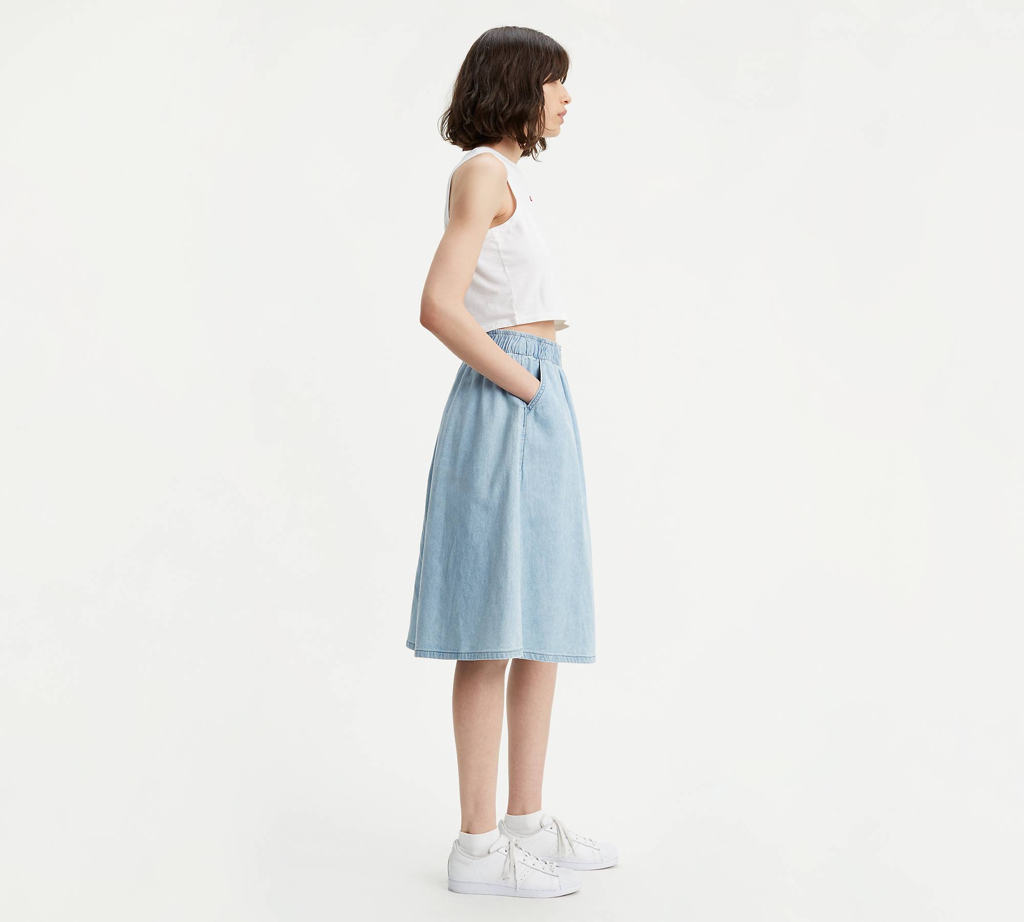 Lightweight Midi Skirt - Medium Wash | Levi's® US