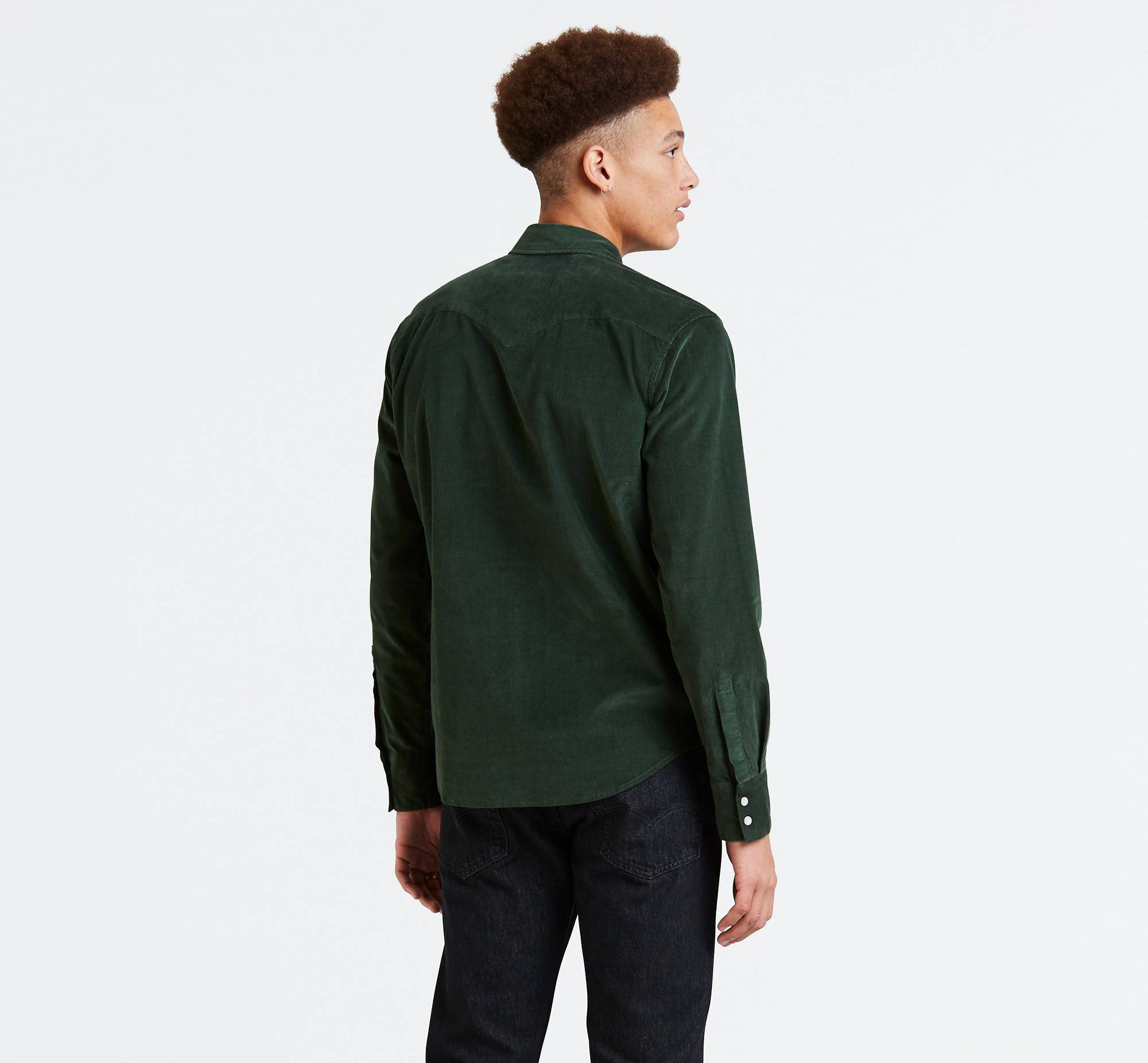 Corduroy Barstow Western Shirt - Green | Levi's® US
