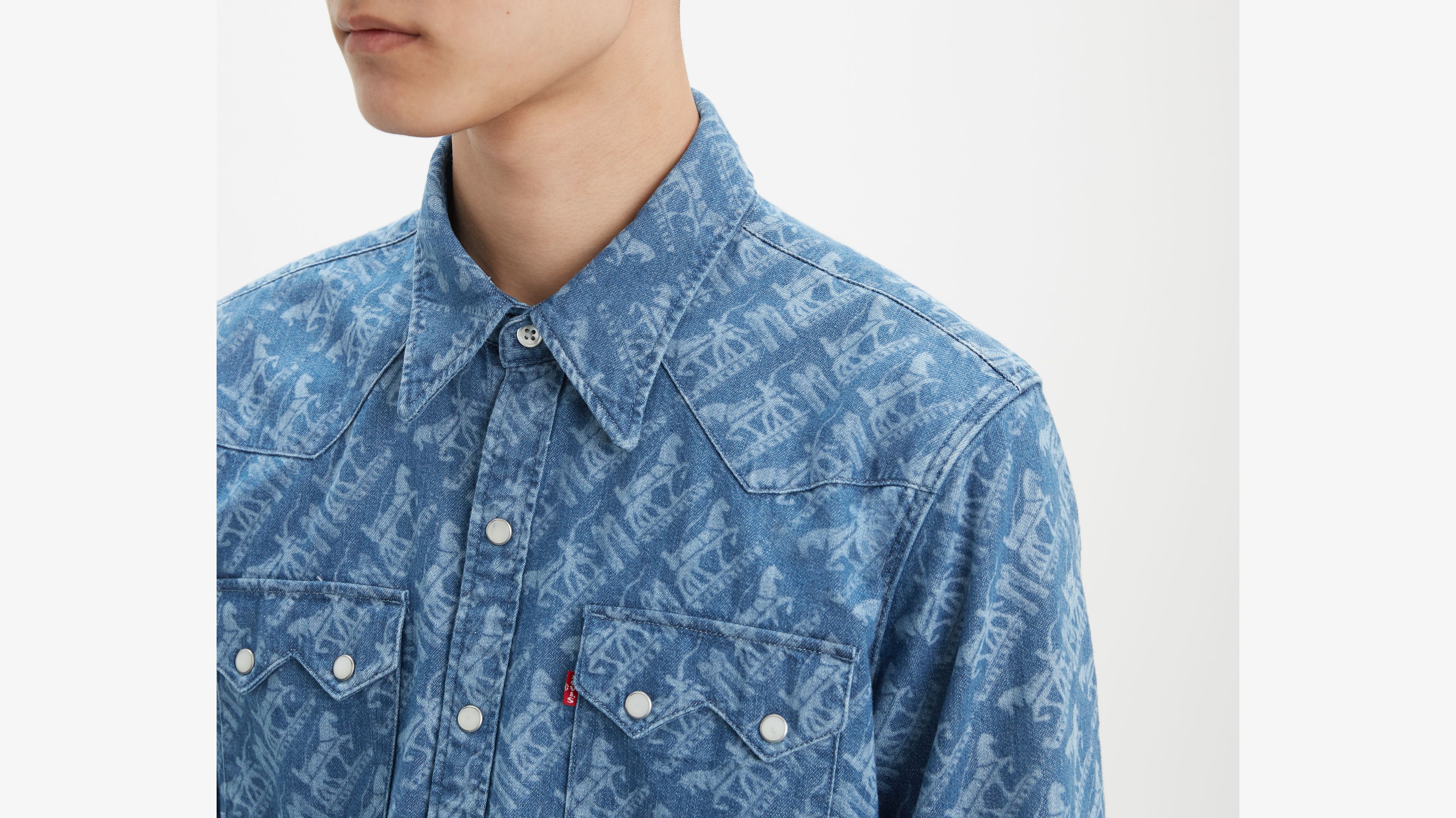Sawtooth Relaxed Fit Western Shirt - Grey | Levi's® US