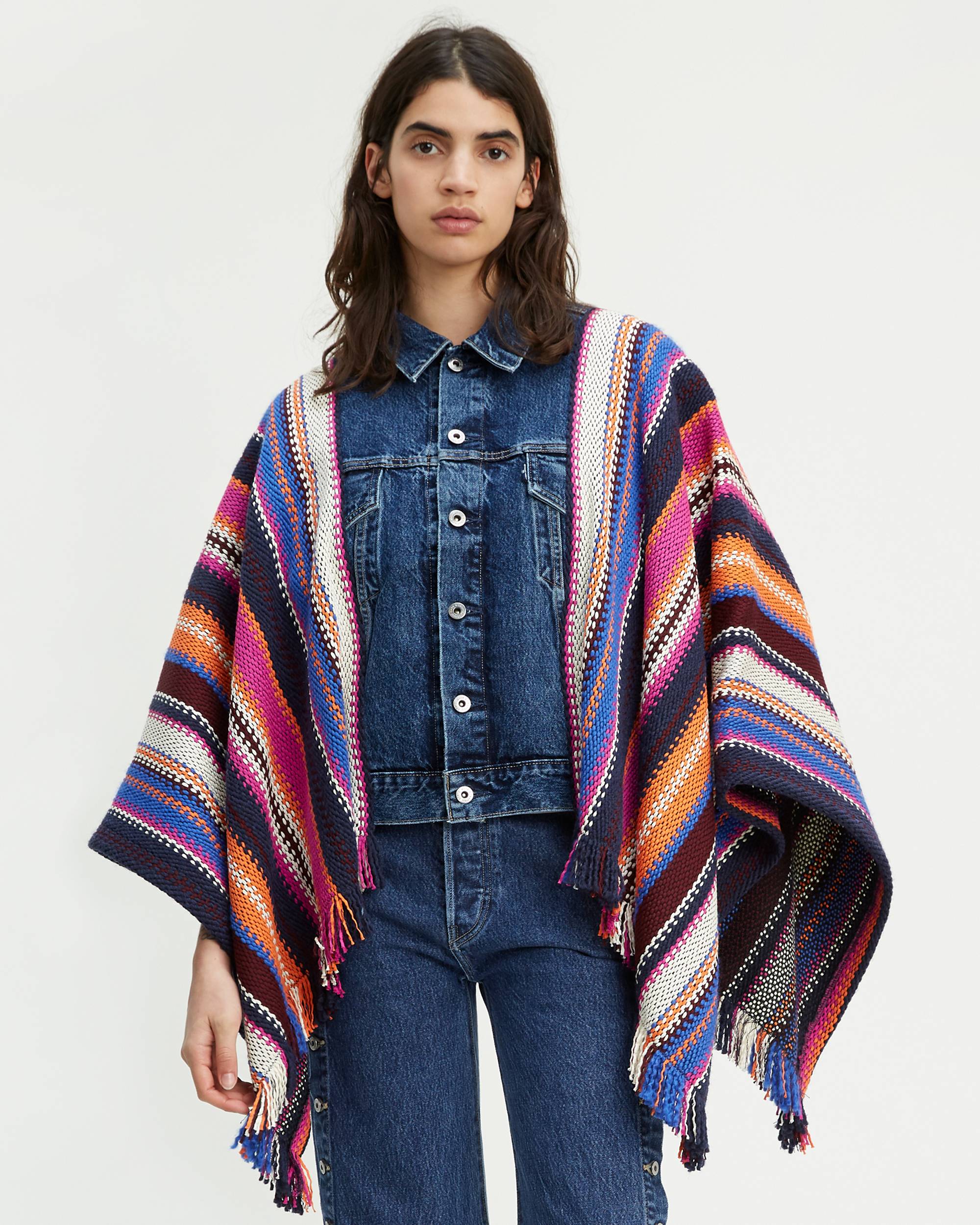 Poncho Trucker Jacket 1