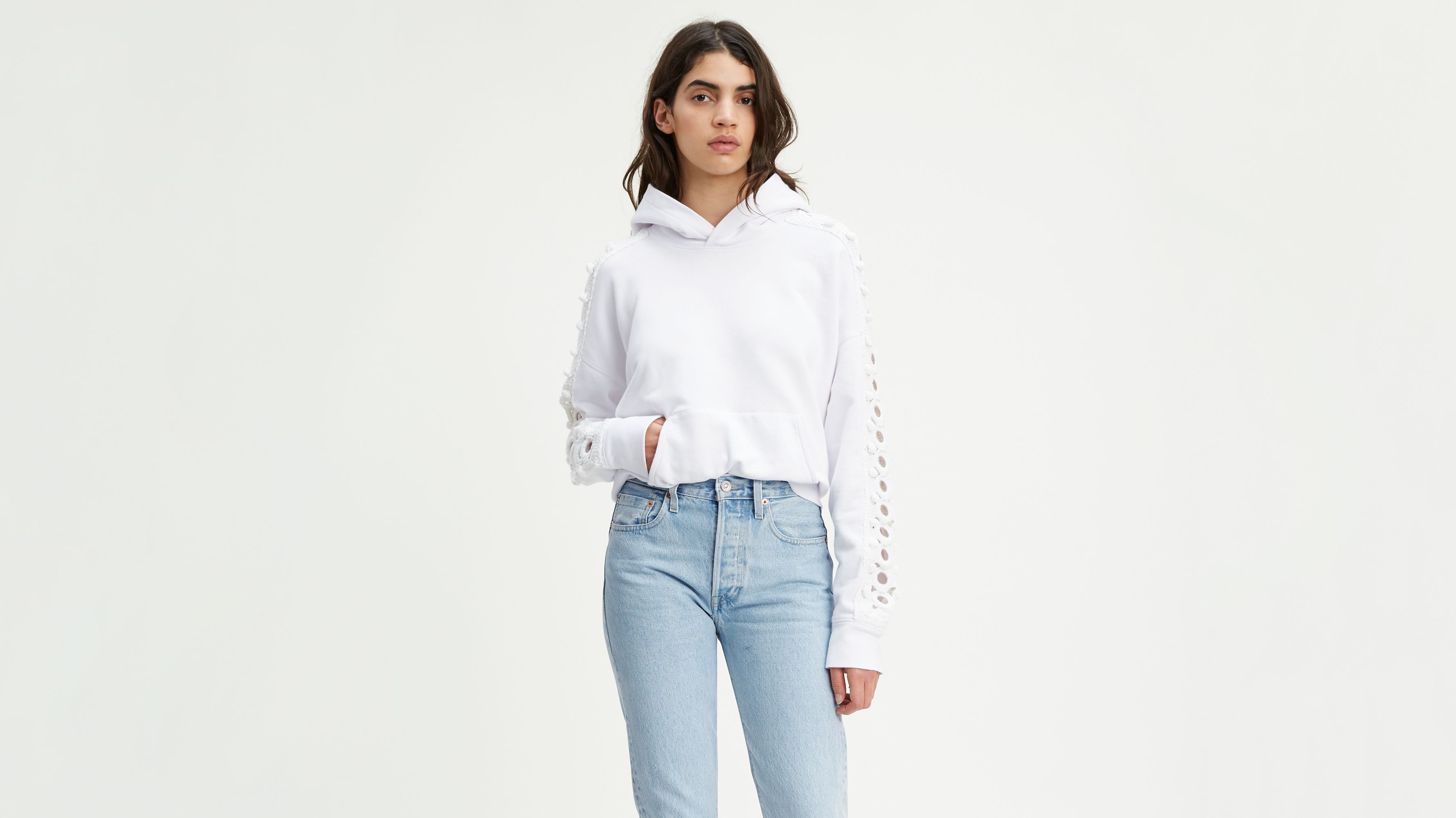 Crochet Hoodie White Levi's® US