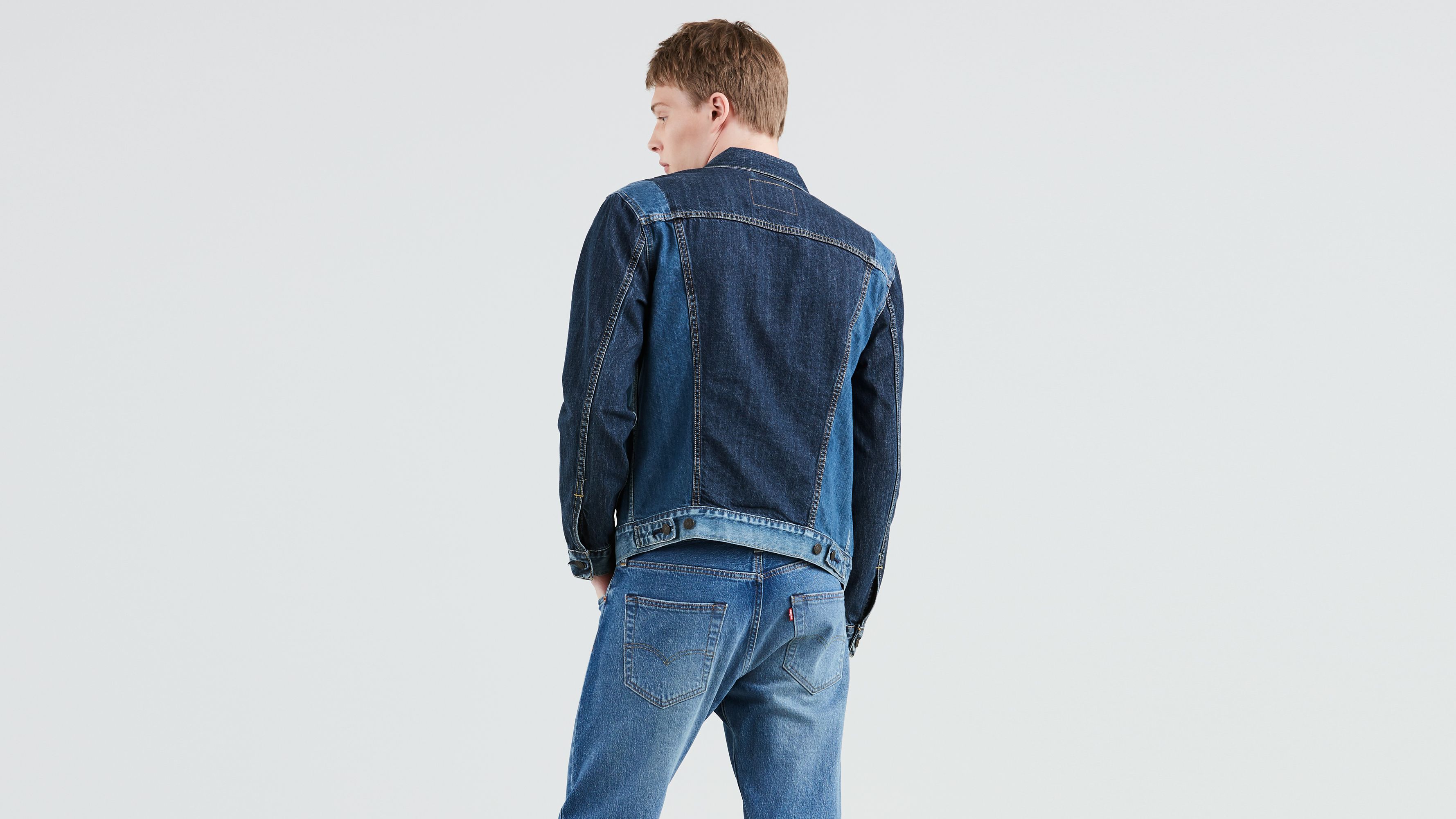 Pieced Denim Trucker Jacket 2