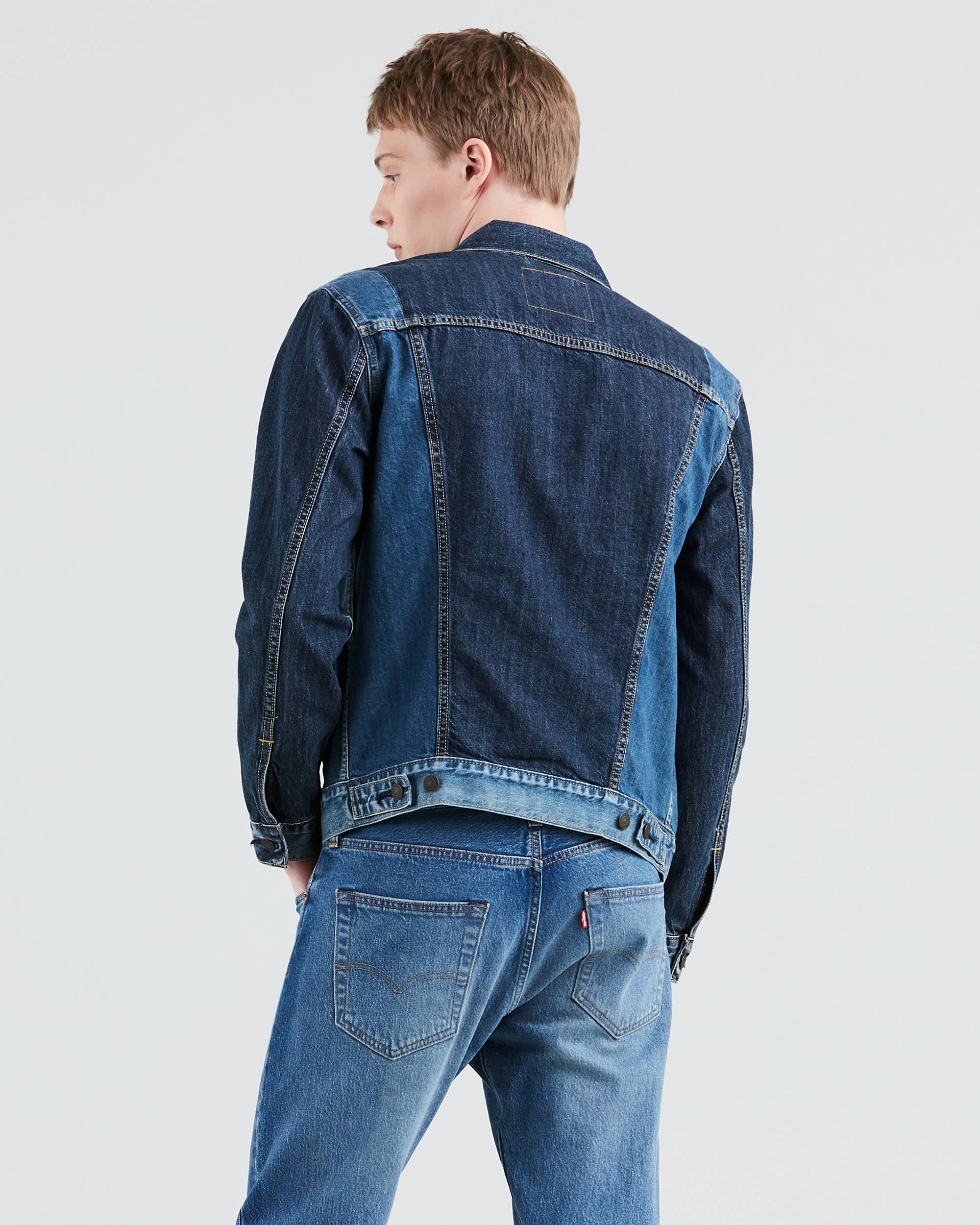 Pieced Denim Trucker Jacket 2