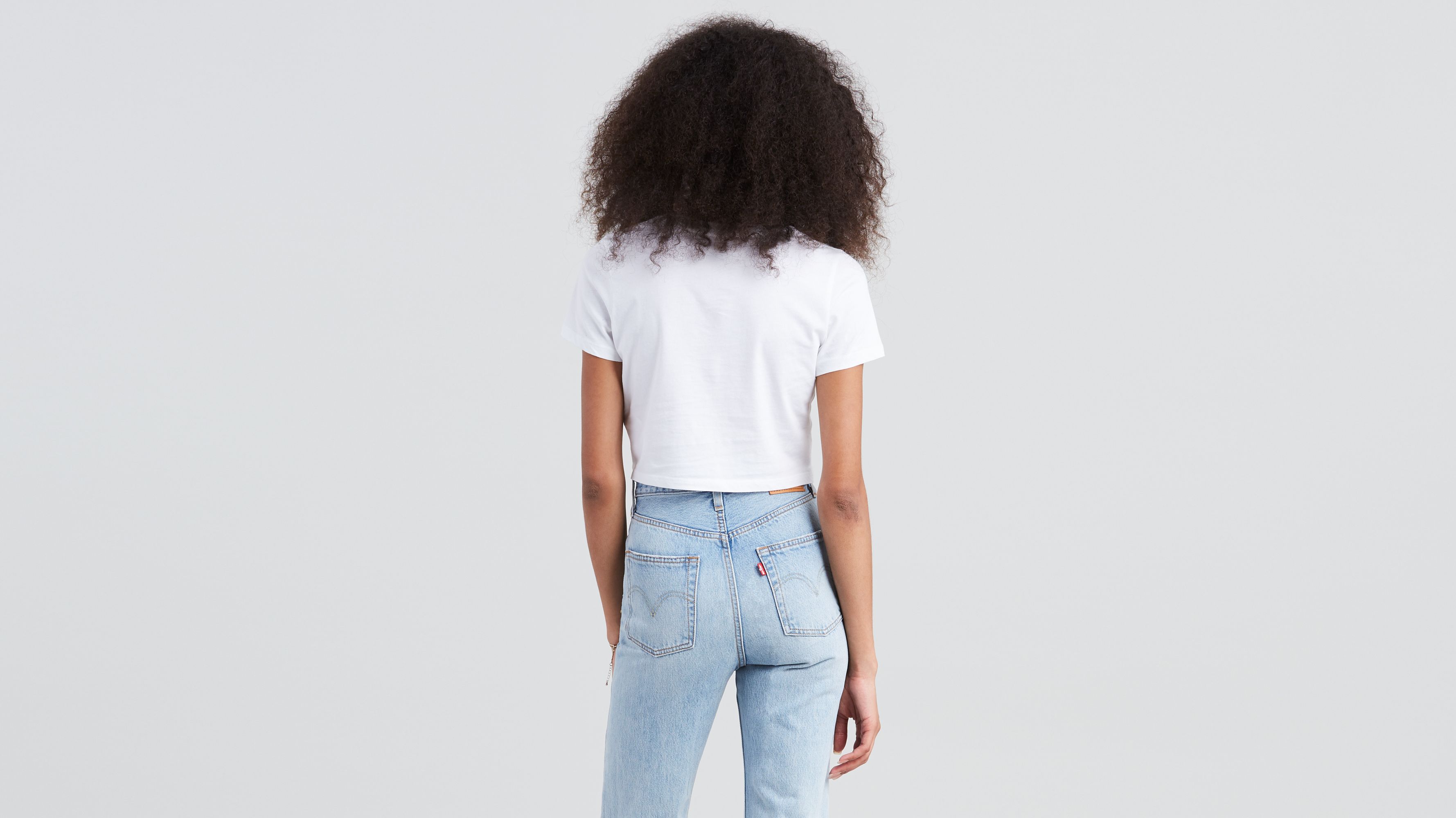 Levi's T-Shirt Manches Courtes Bébé Fille - Graphique Tendance Col Rond Boutons-Pression Dos