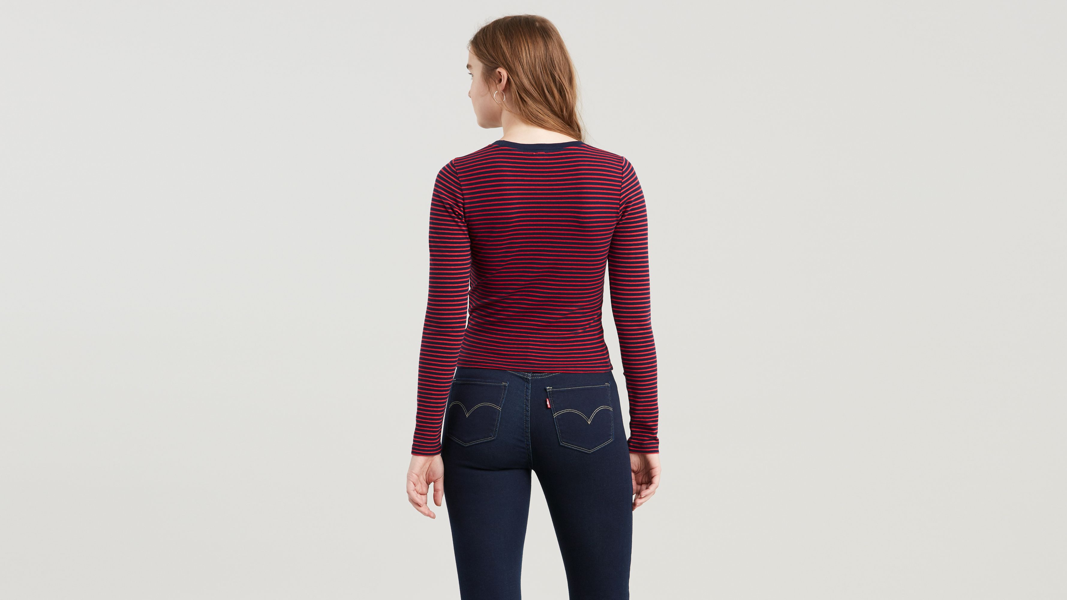 Long Sleeve Baby Tee Shirt Red Levi's® US