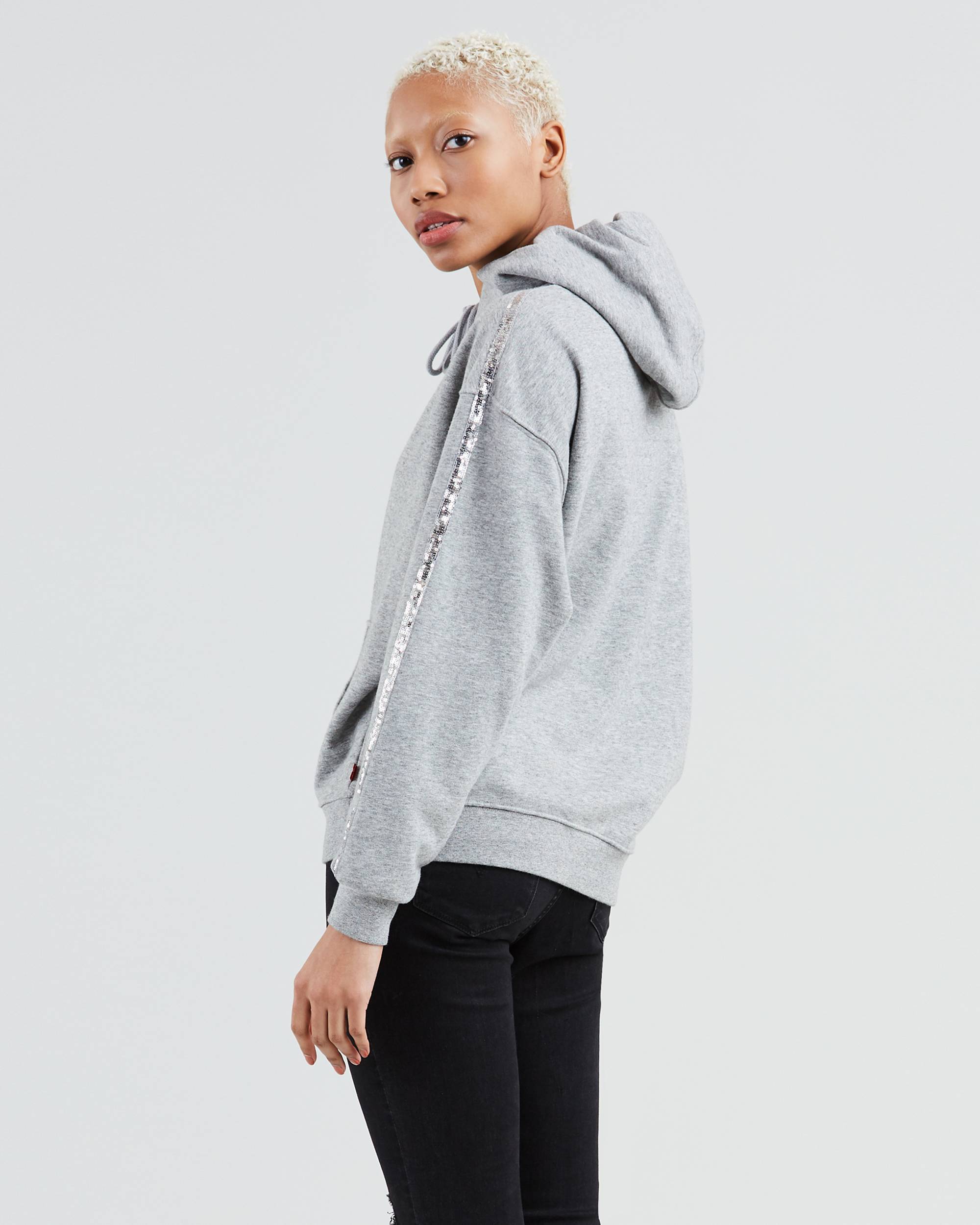 Sequin Sleeve Hoodie 2