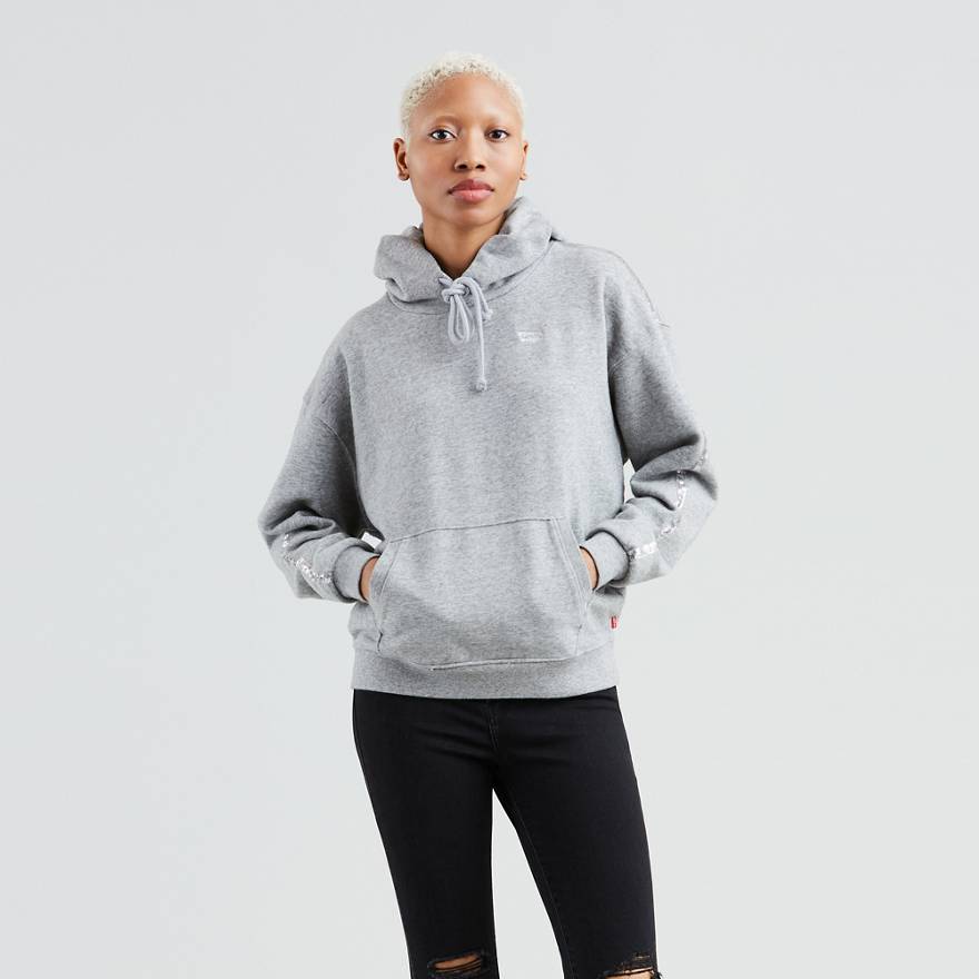 Sequin Sleeve Hoodie 1