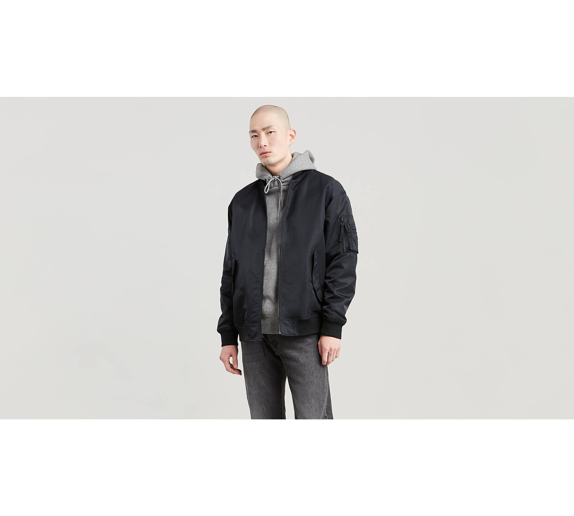 Louis Vuitton Reversible Loose-fit Woven Bomber Jacket in Black for Men
