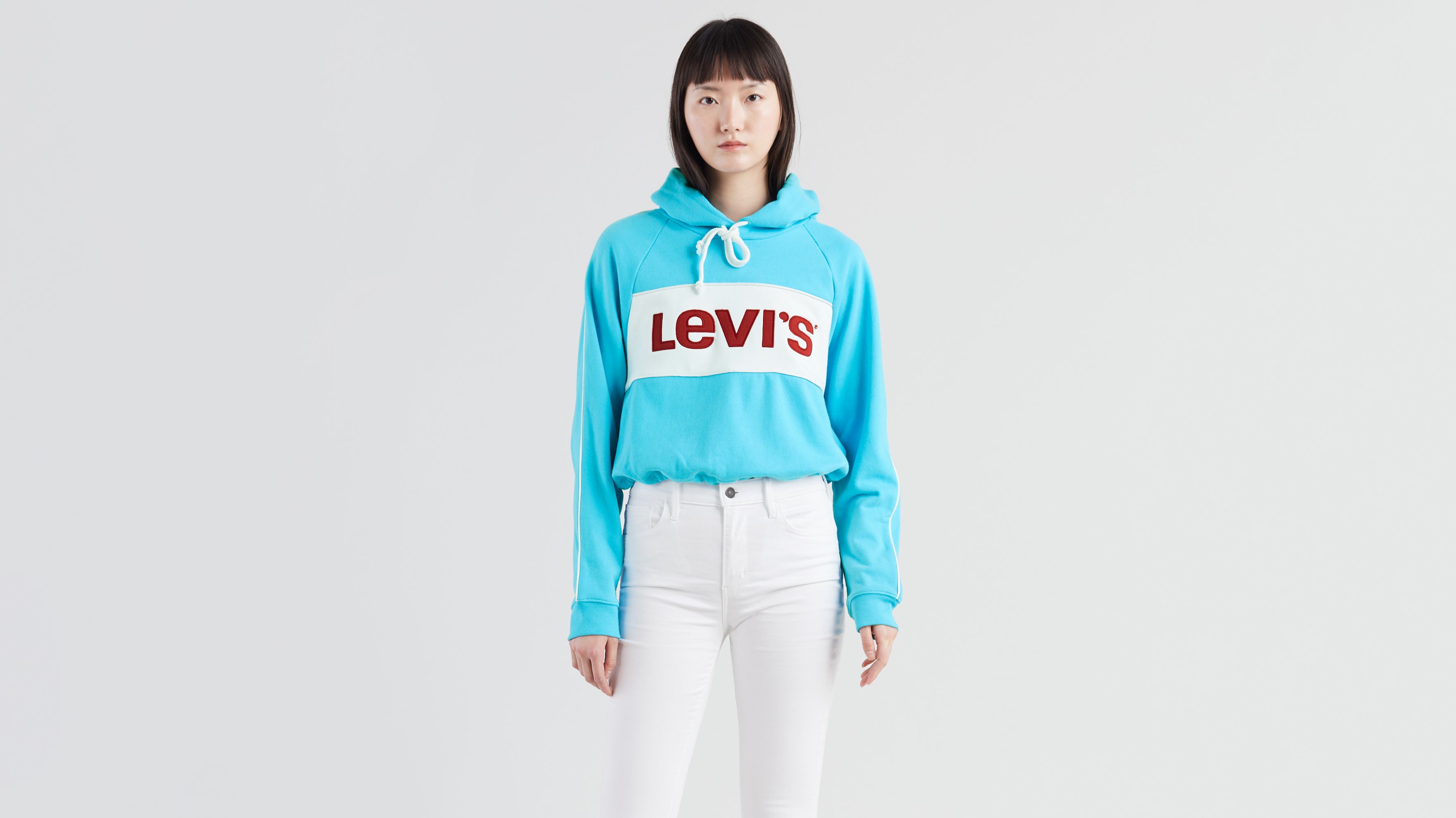 colorblock hoodie levis