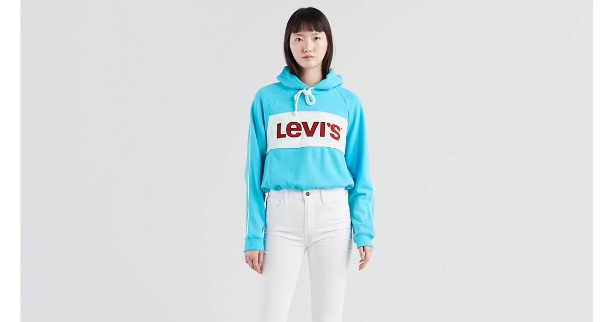 Colorblock Cinched Hoodie - Blue | Levi's® US