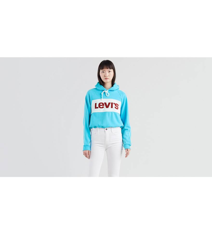 Colorblock Cinched Hoodie - Blue | Levi's® US