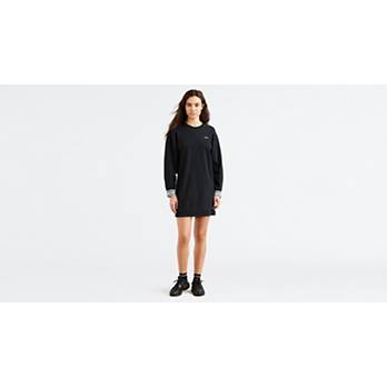 Long Sleeve Sweatshirt Dress - Black | Levi's® US