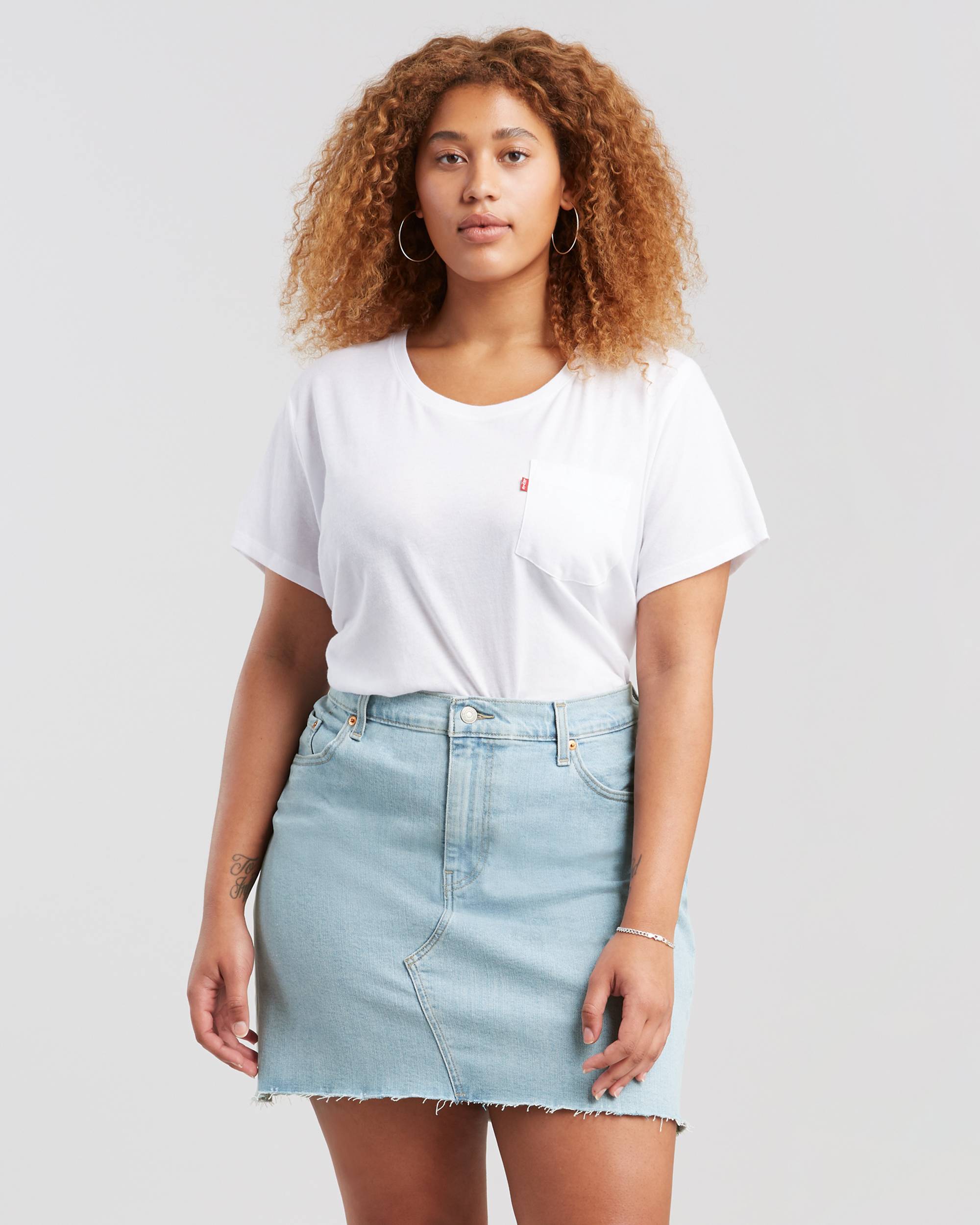 Perfect Pocket Tee Shirt (Plus) 1