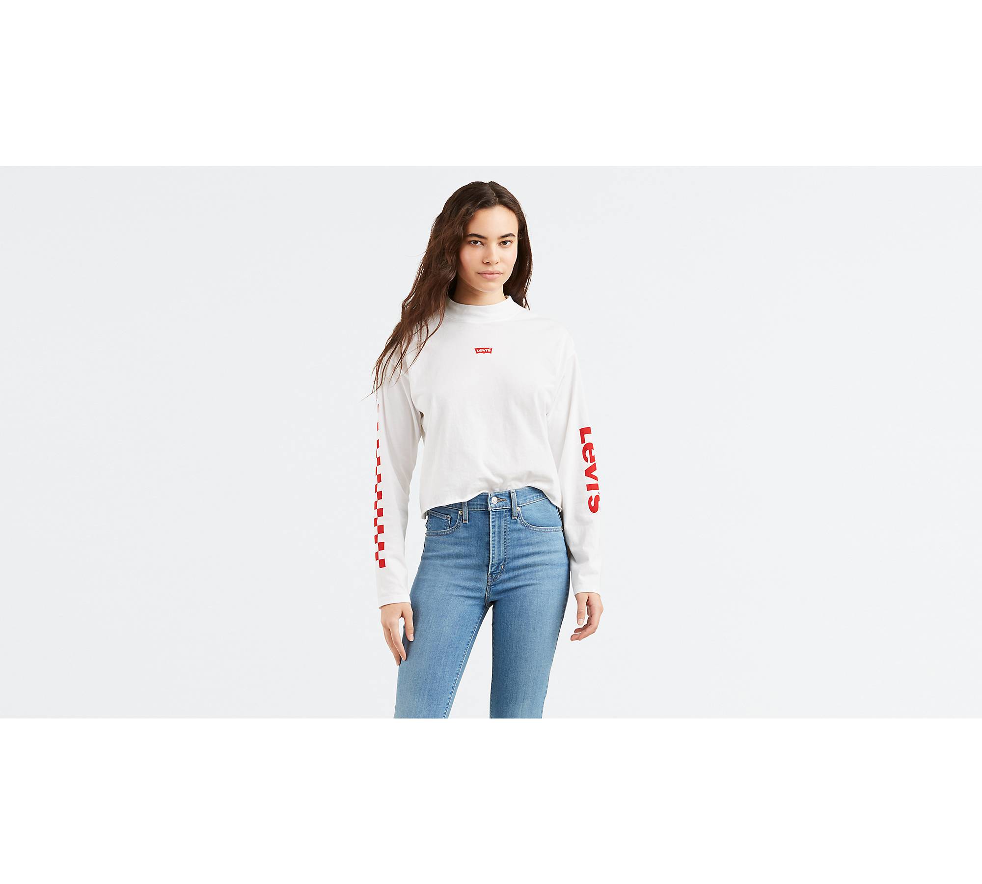 Graphic Long Sleeve Baby Tee - White | Levi's® US