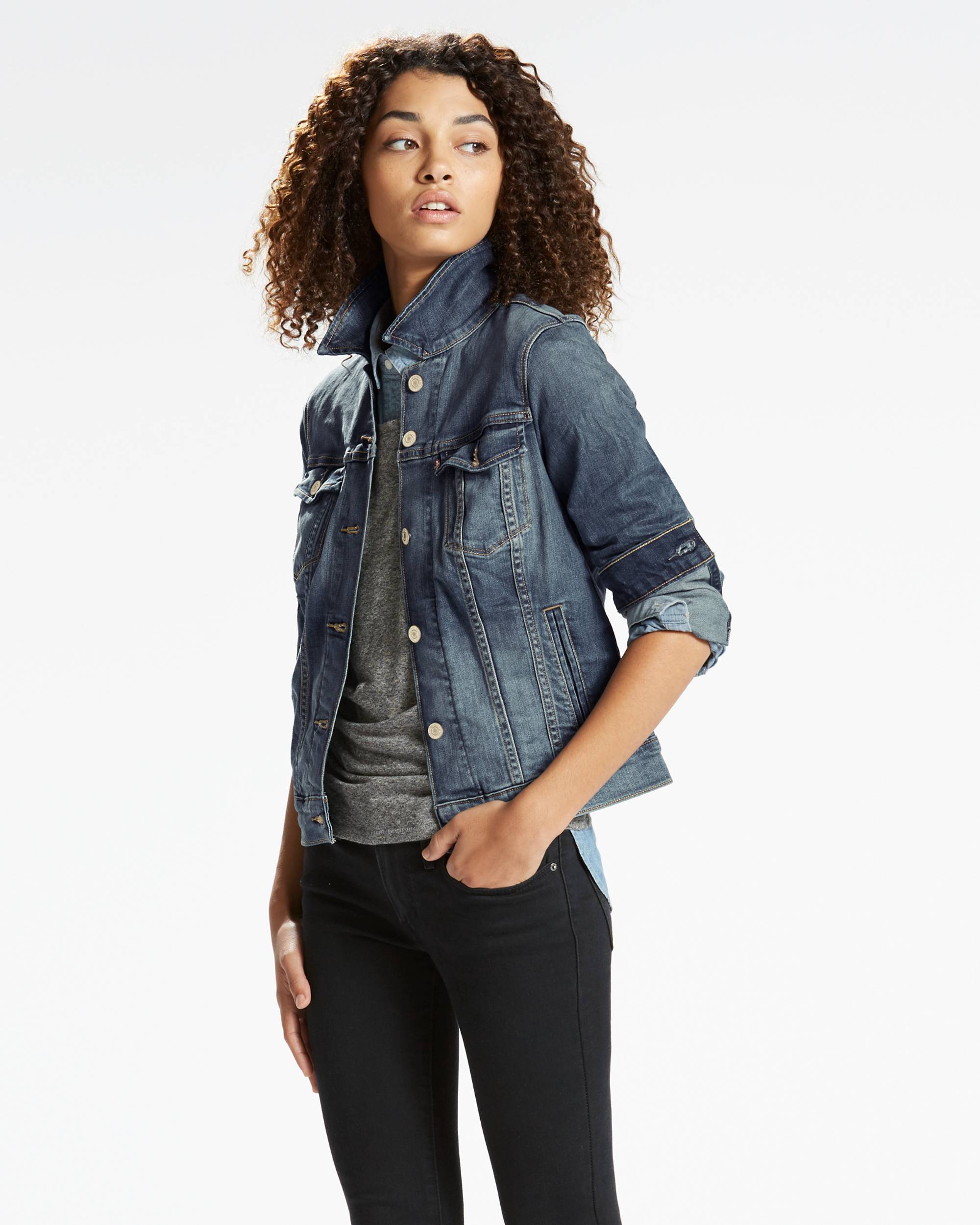 Classic Stretch Trucker Jacket 1