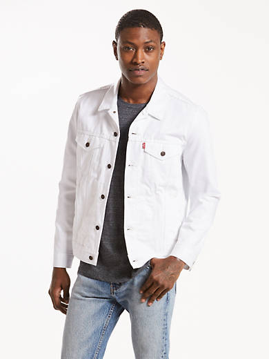 Introducir 79+ imagen levi’s white jeans jacket