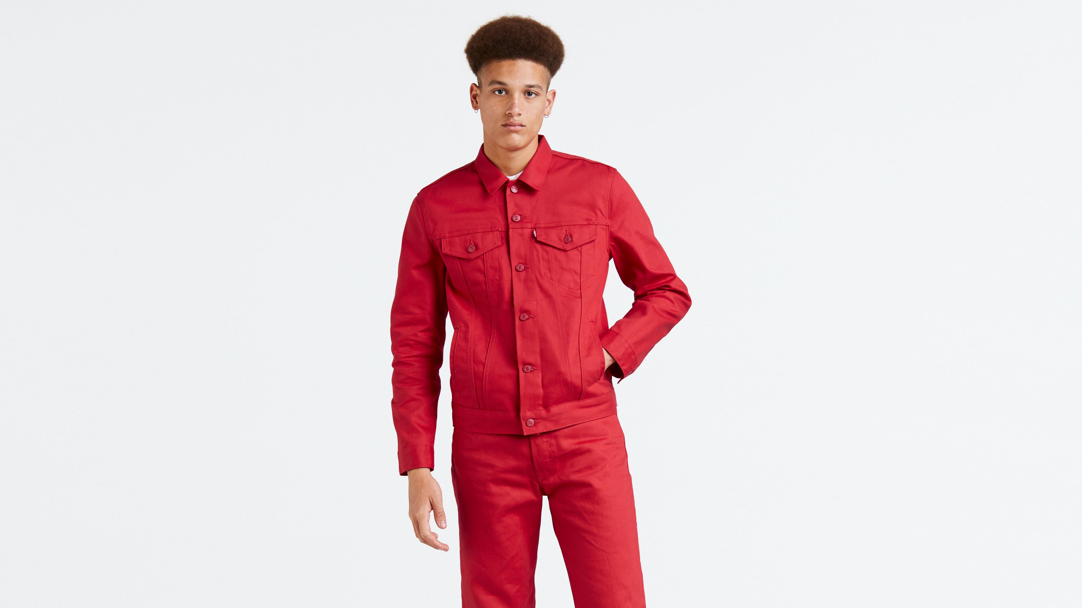 duboko red levis jacket 