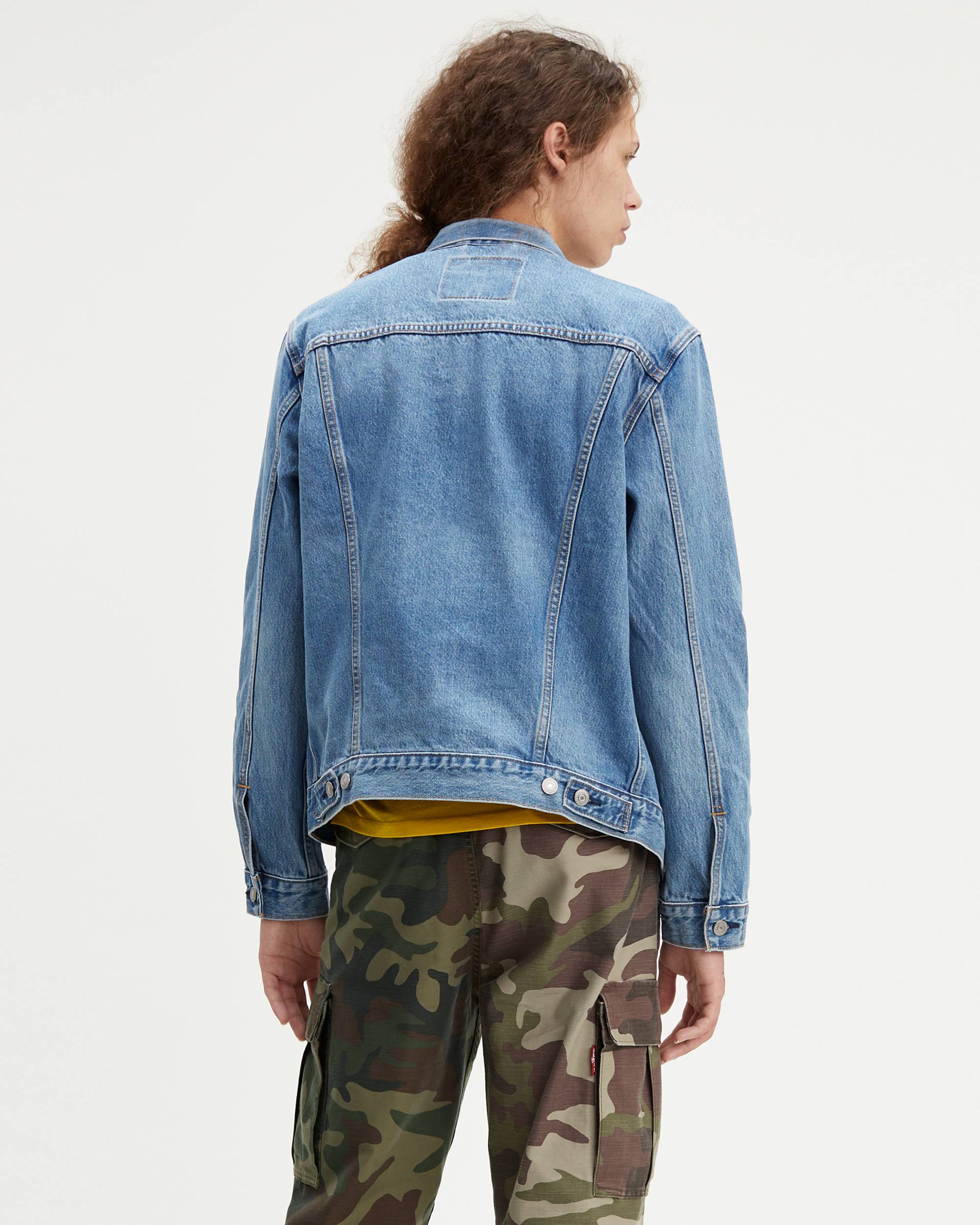 Printed Sleeve Trucker Jacket 2