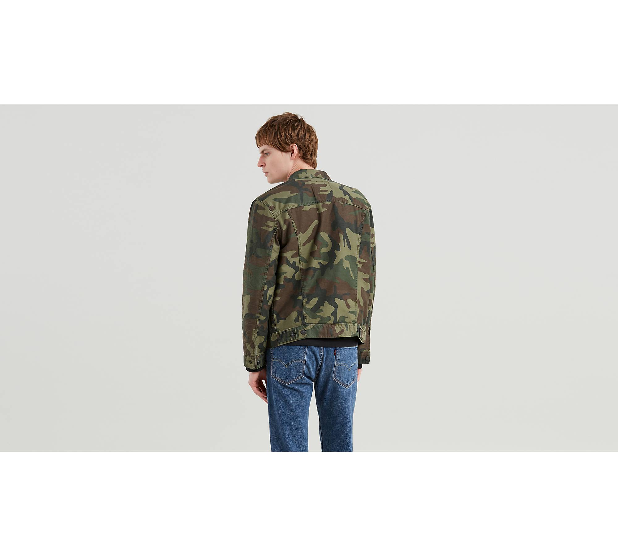 Men's Desert Camouflage Jean Jacket Men Denim Jacket Coats Male