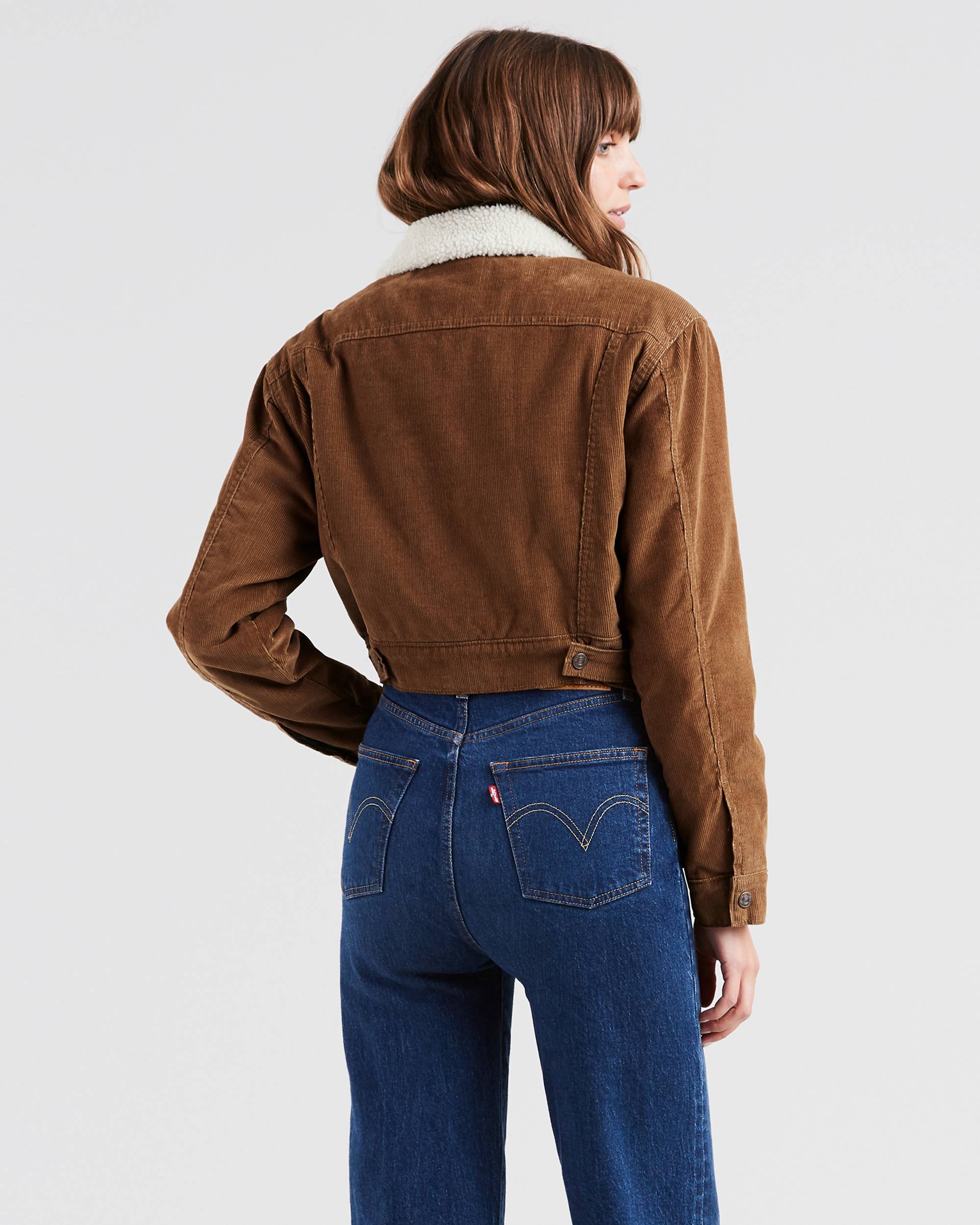 Cropped Corduroy Trucker Jacket 2