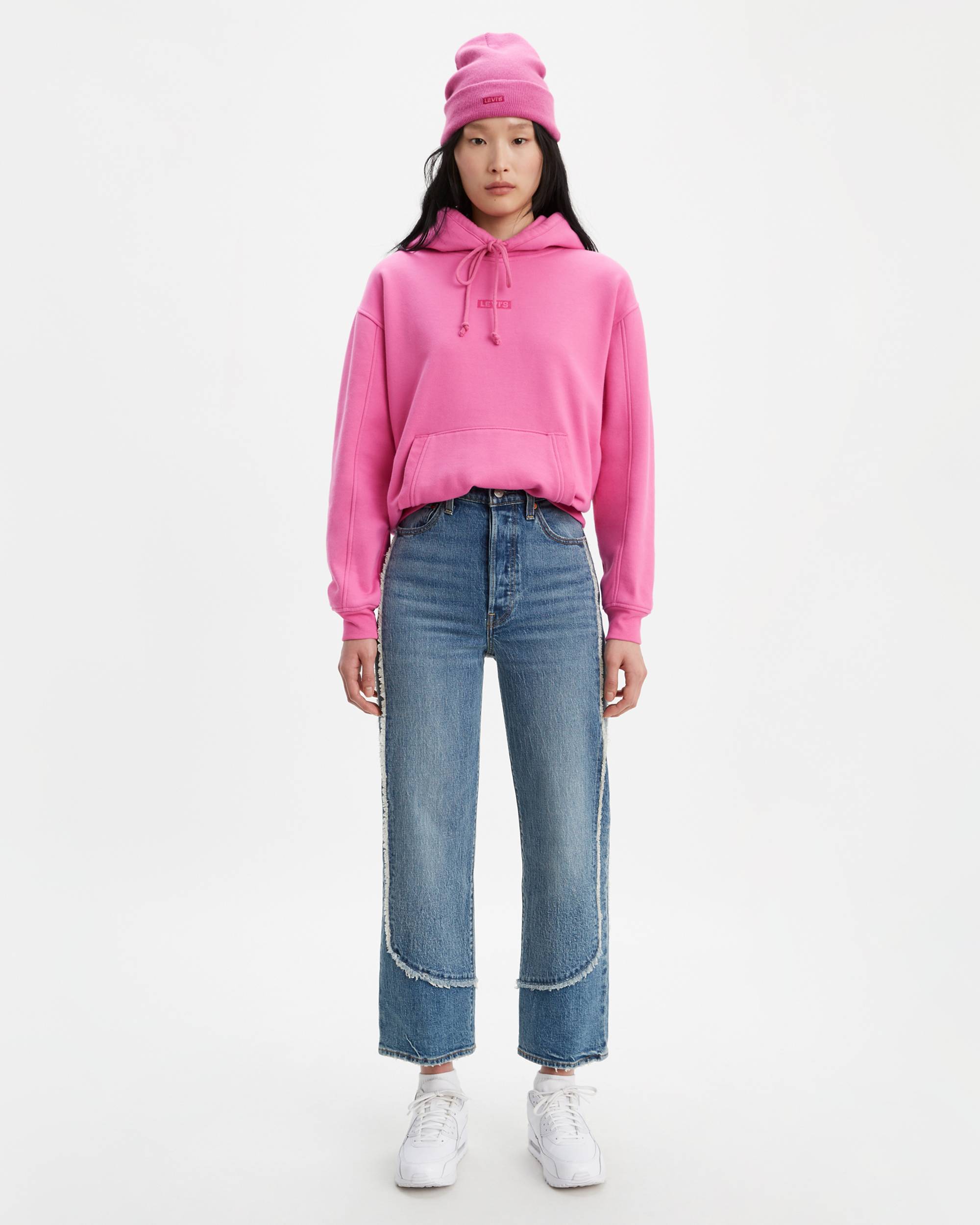 Ribcage Straight Ankle Fringe Women's Jeans 1