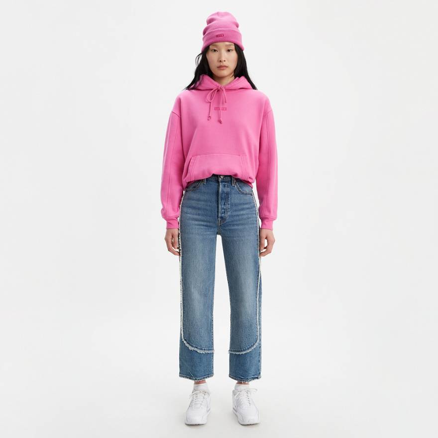 Ribcage Straight Ankle Fringe Women's Jeans 1