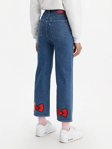 van mening zijn Accumulatie binnen Levi's® X Hello Kitty Ribcage Straight Ankle Women's Jeans - Medium Wash |  Levi's® US