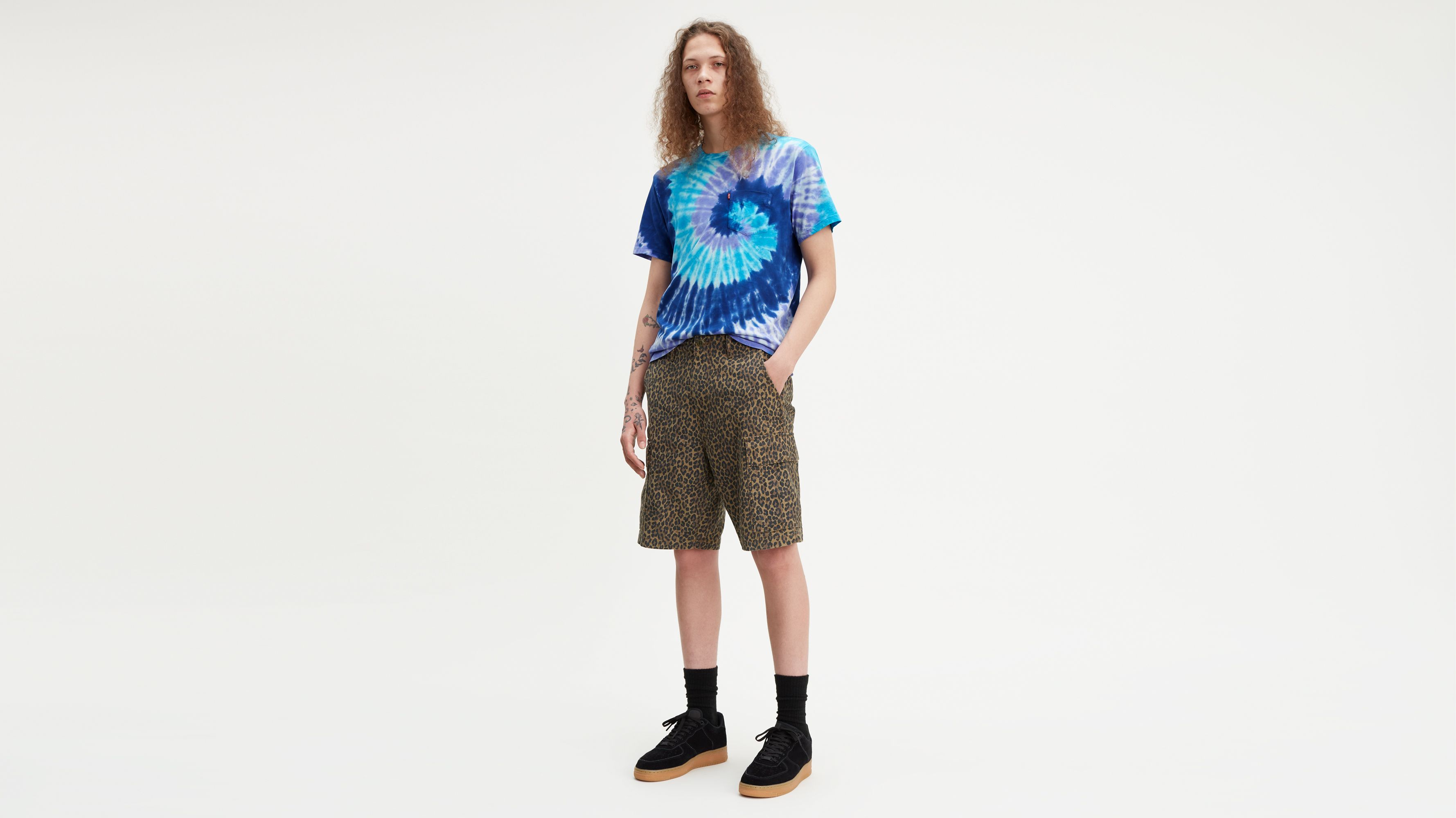 levi's hi ball cargo shorts