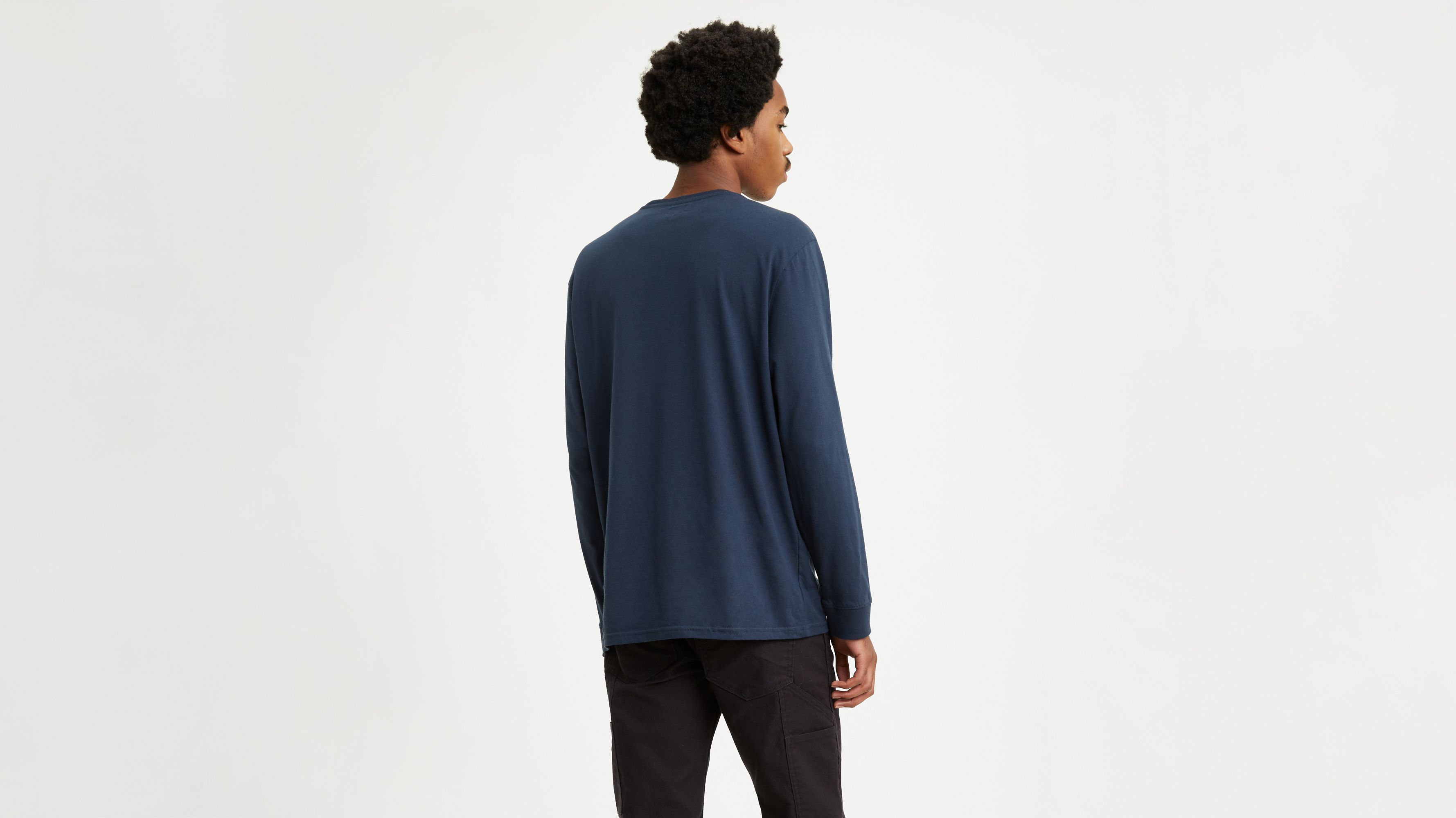 Levi's® Chest Patch Logo Longsleeve Tee Shirt - Blue | Levi's® US