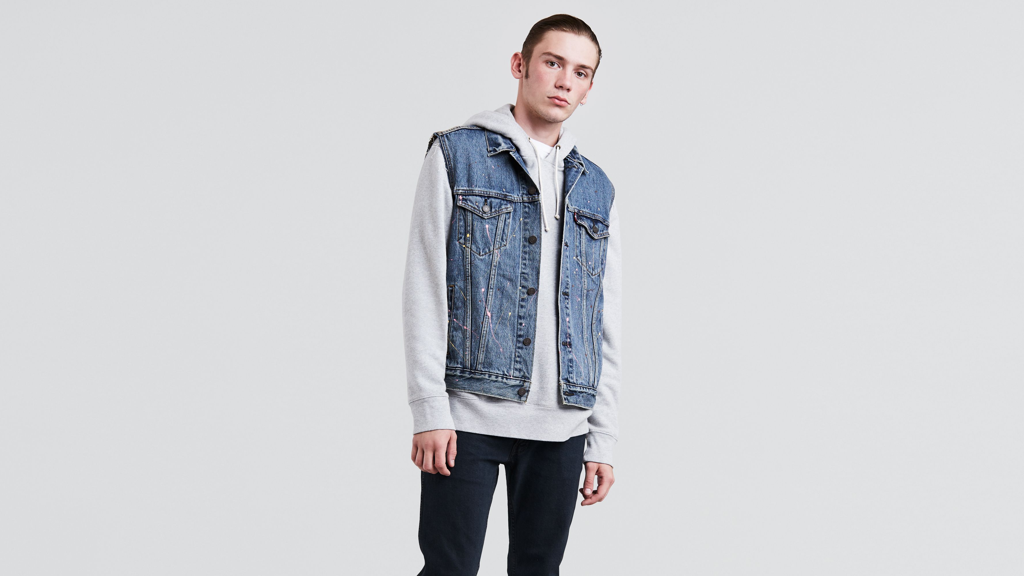 levi strauss denim vest