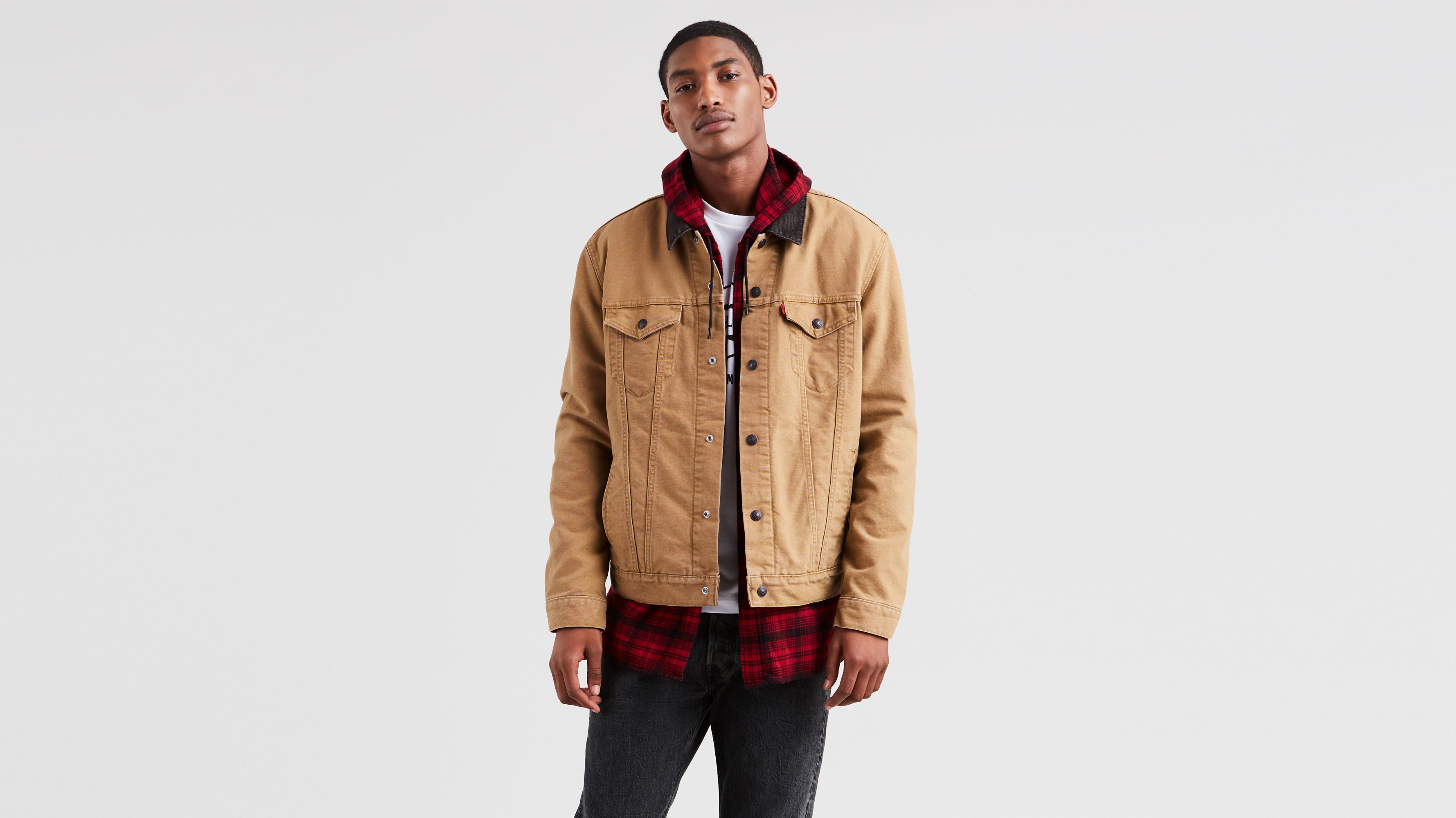 levis jacket tan