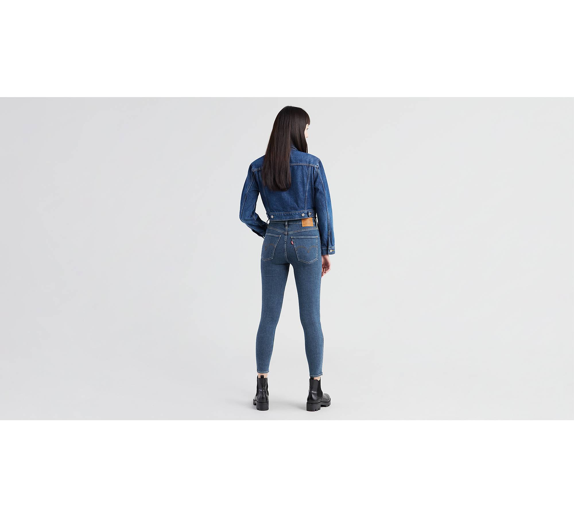 Mile High Ankle Zip Women's Jeans - Dark Wash