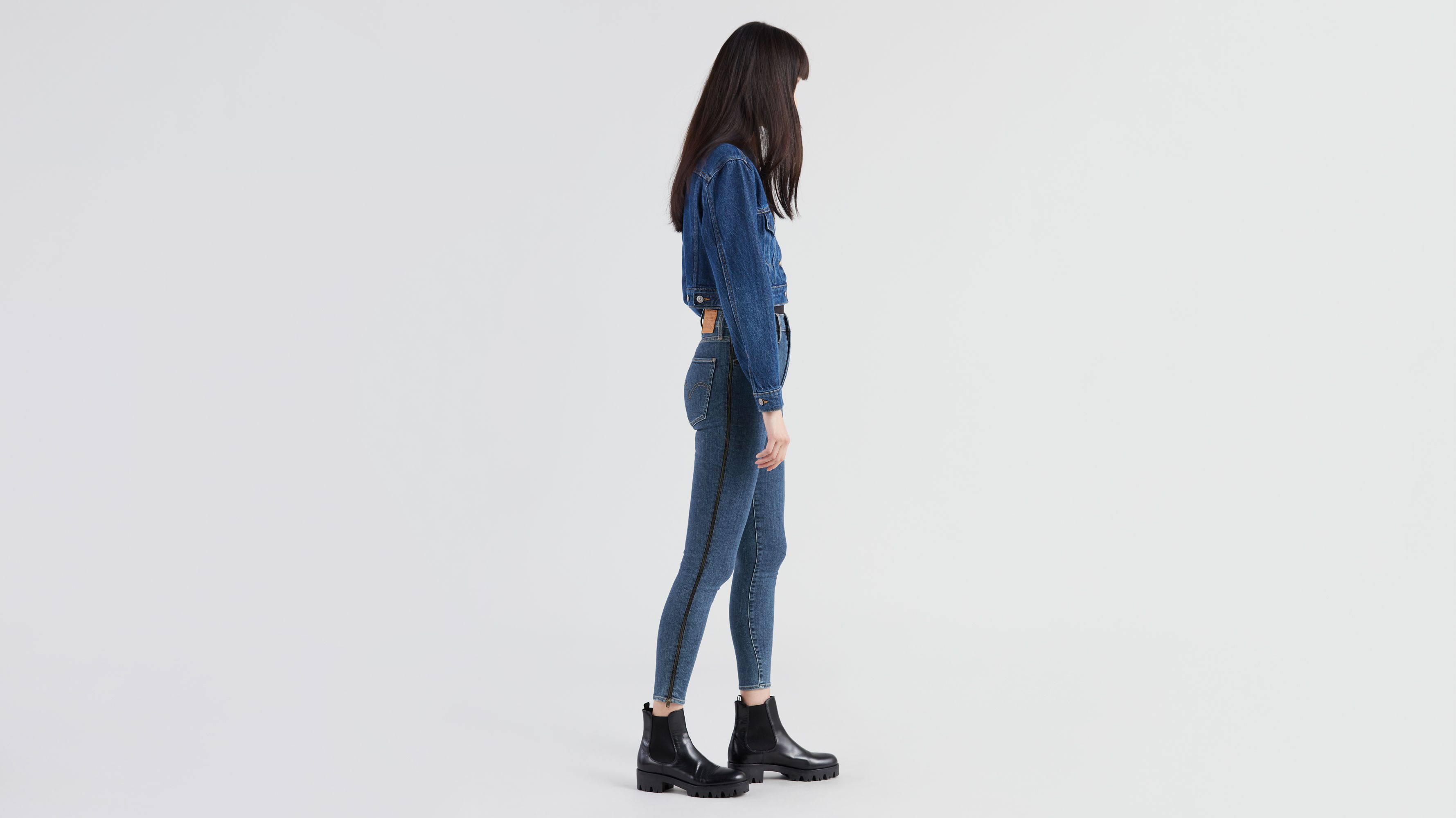 Top 73+ imagen levi’s side zip jeans
