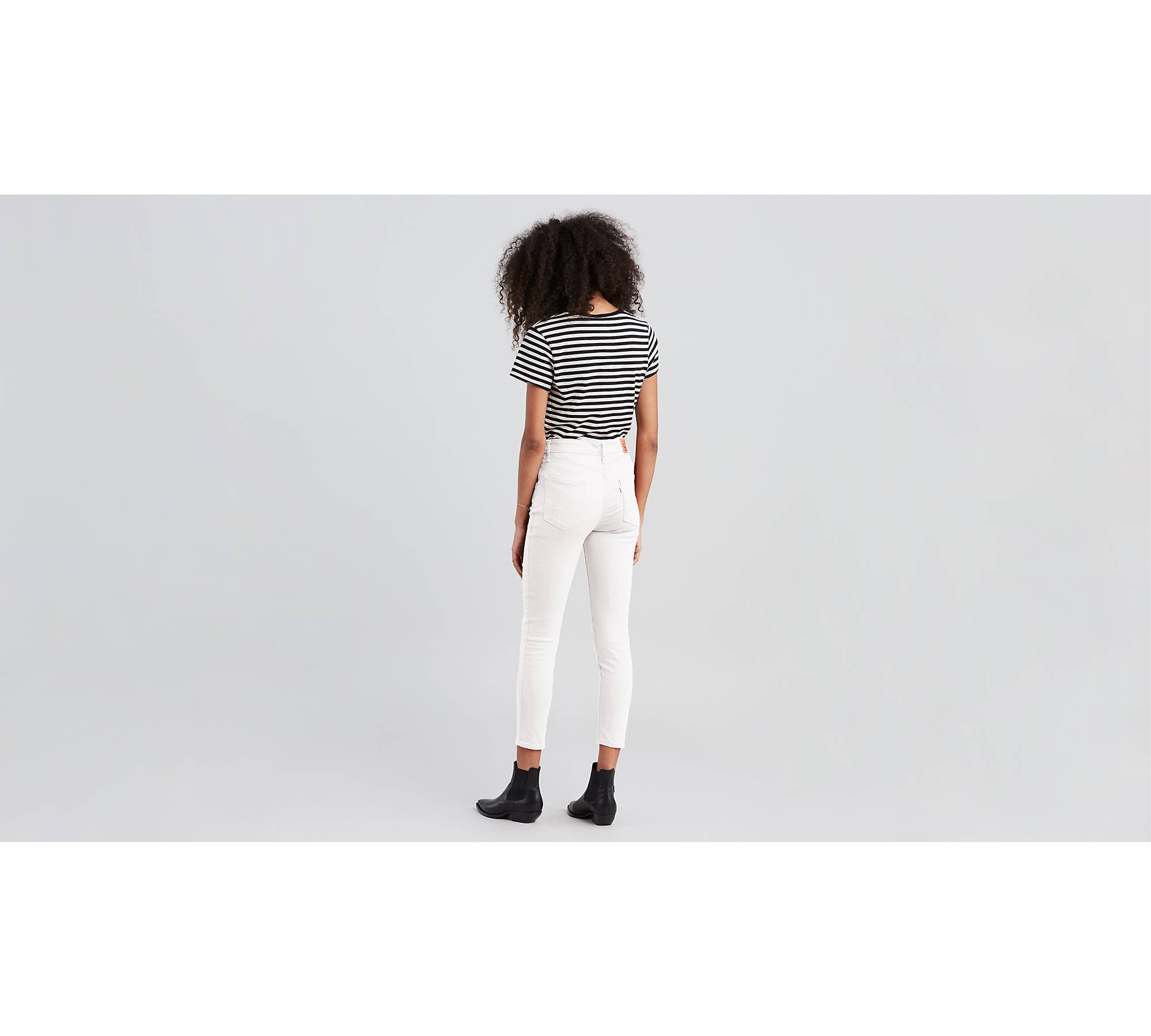 721 High Rise Skinny Moto Women's Jeans - White | Levi's® US